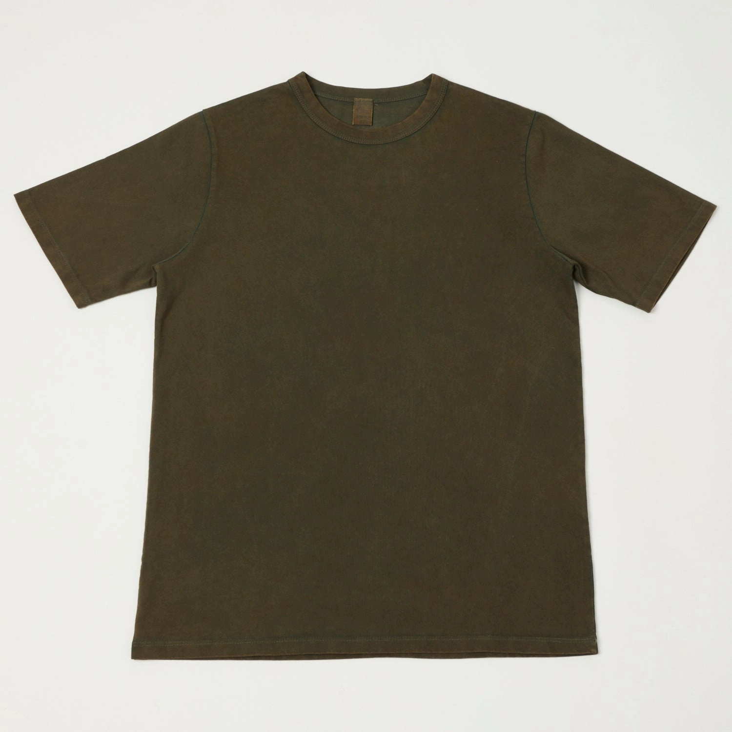 Flea-T 1950s Garment Dyed T-Shirt - Brown Daily Outfit Style