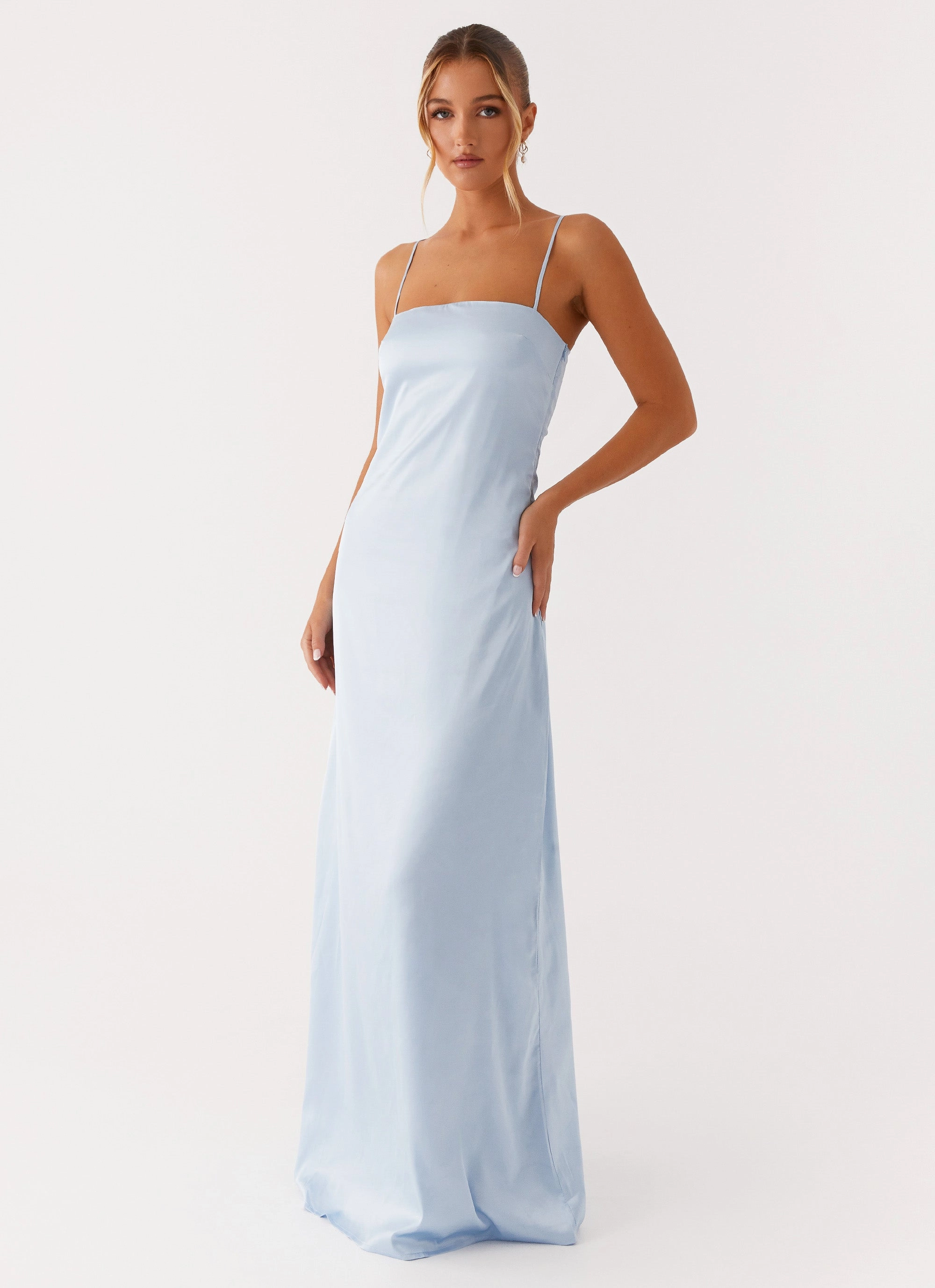 Aster Bloom Maxi Dress - Blue Calm Energy