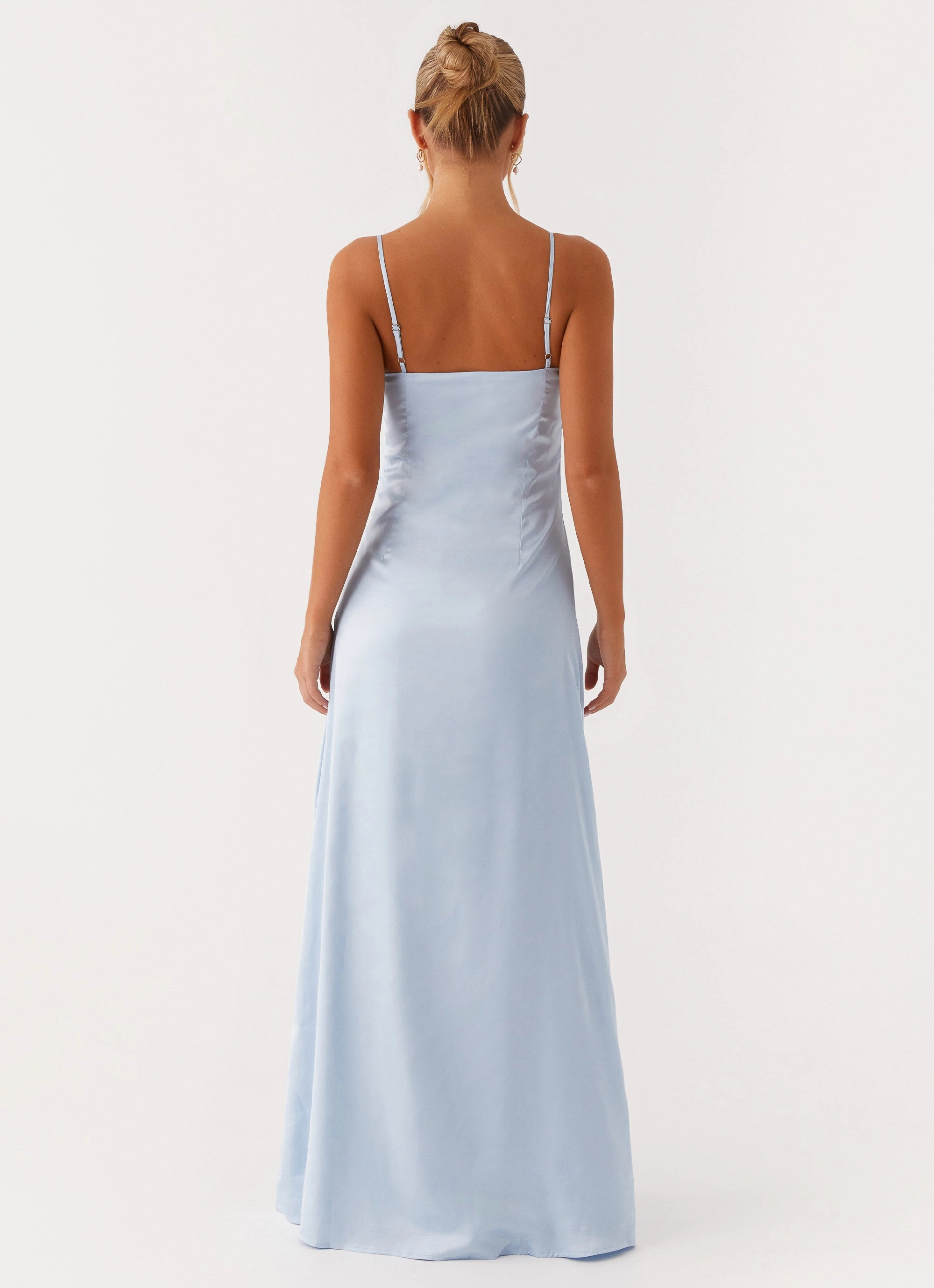 Aster Bloom Maxi Dress - Blue Lounge Style