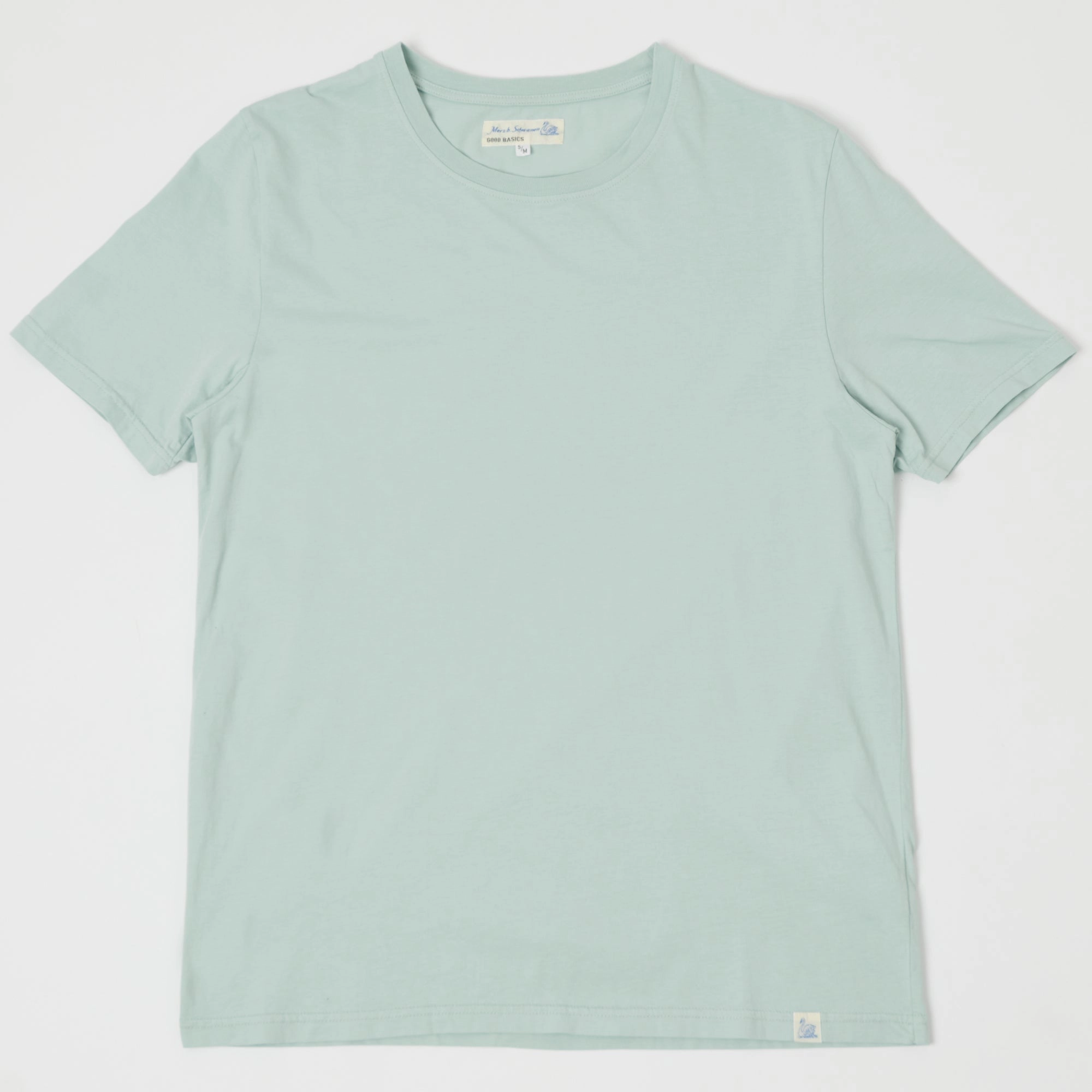 Comfortable Casual Merz b. Schwanen 'Good Basics' Vintage Wash T-Shirt - Ice