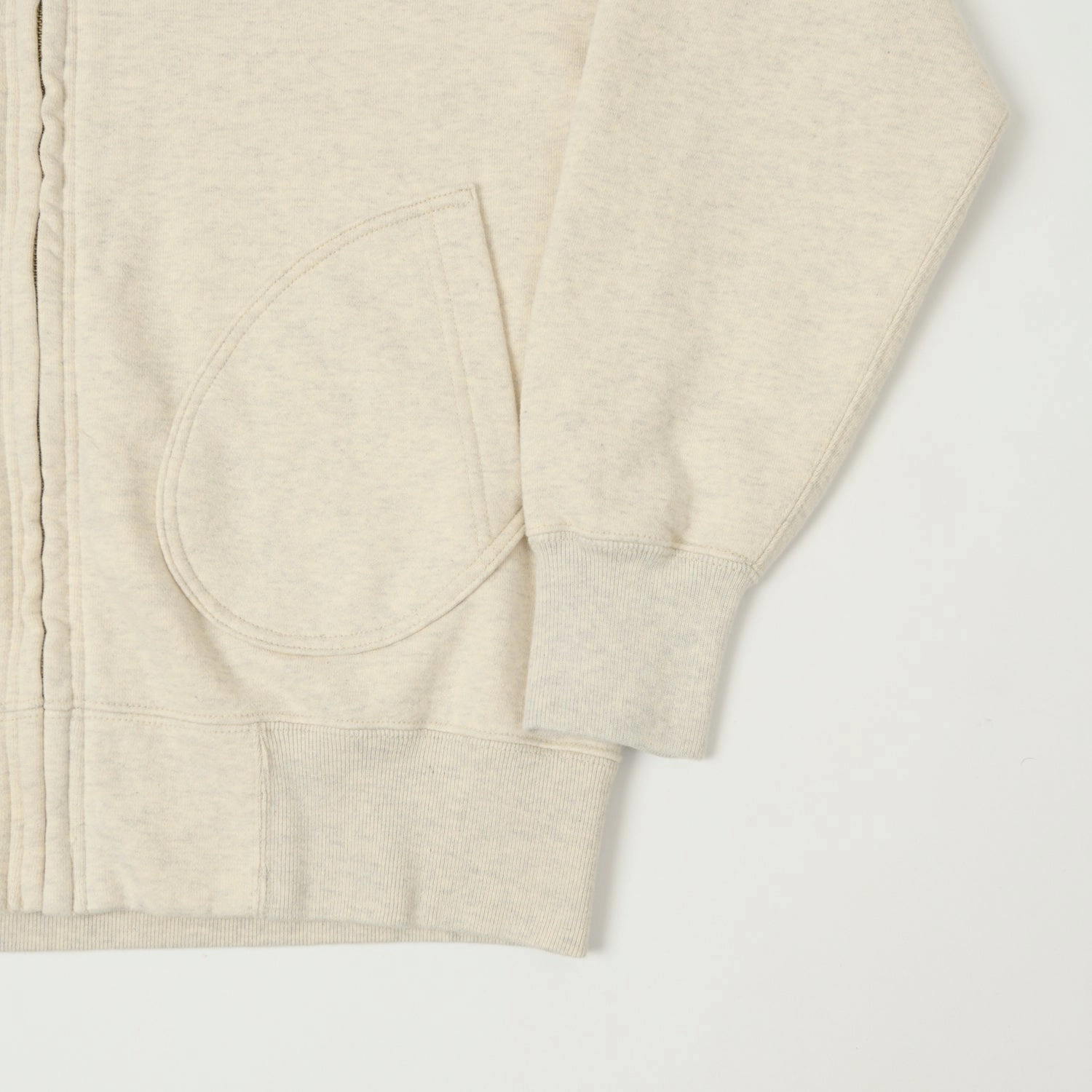 Buzz Rickson's U.S.A.F Full Zip Sweat Parka - Oatmeal Urban Layer