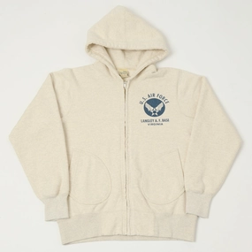 wrinkle free Buzz Rickson's U.S.A.F Full Zip Sweat Parka - Oatmeal