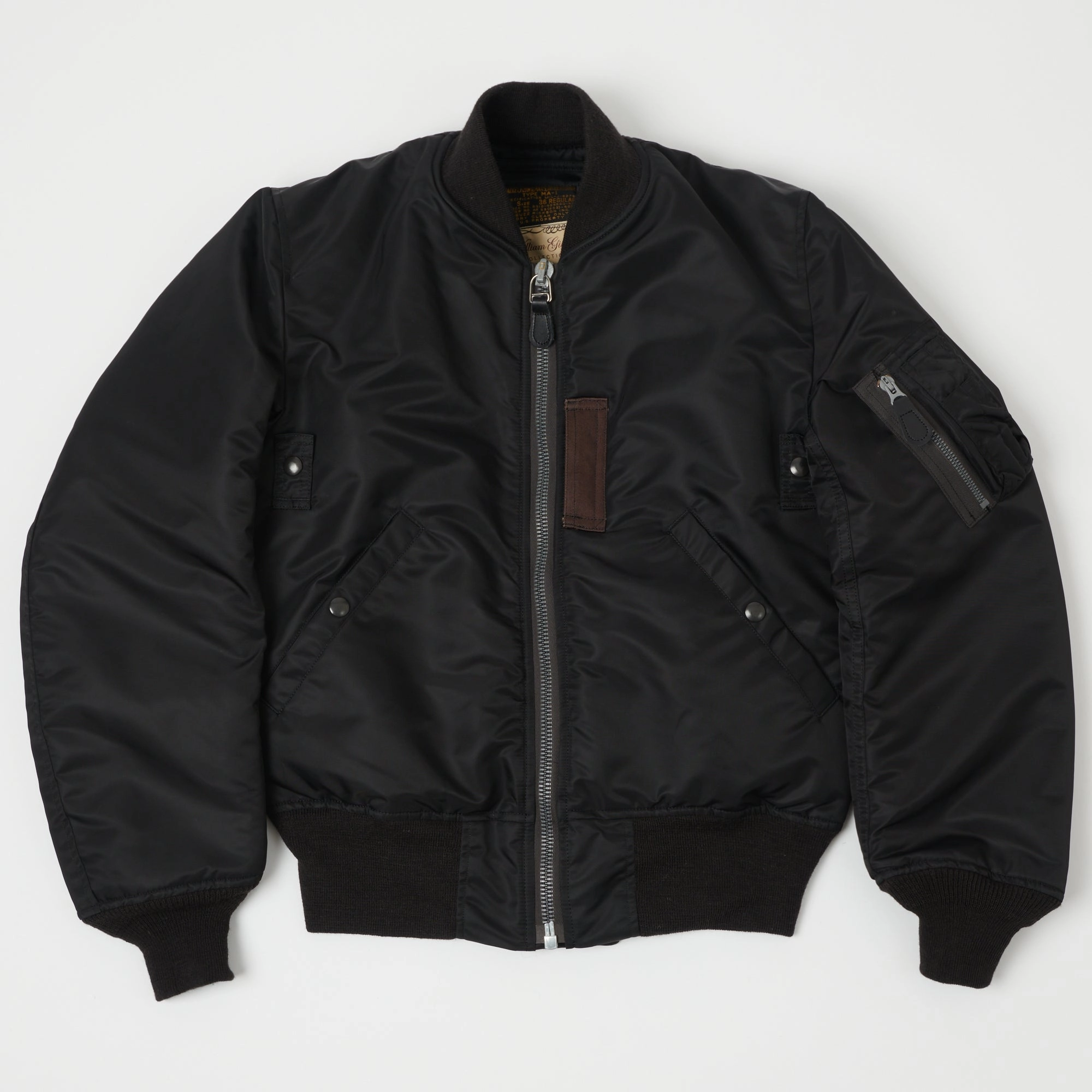 Ultra Thin Insulation Buzz Rickson's x William Gibson MA-1 Flight Jacket 'Regular' - Black