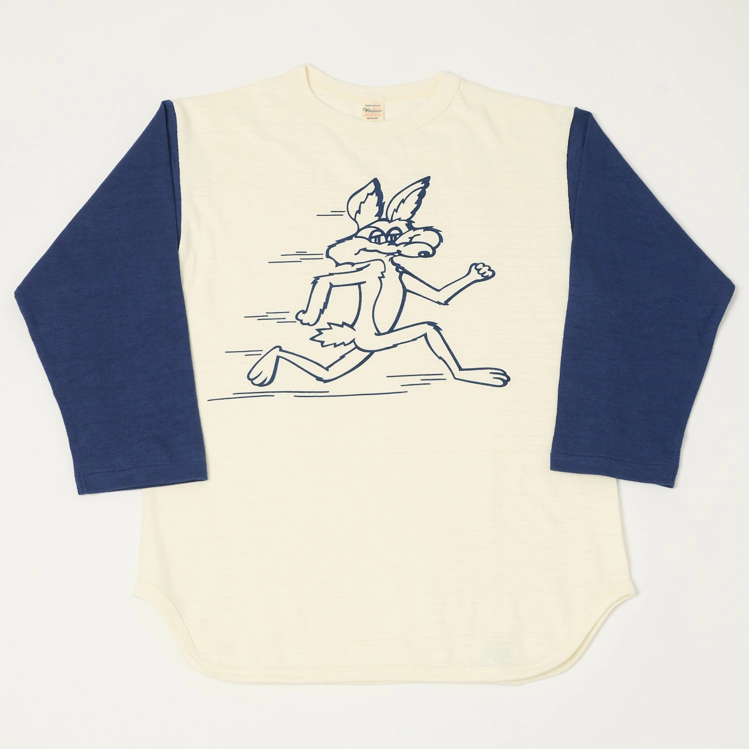 Warehouse & Co 4800 'Coyote'  Baseball T-Shirt - Cream/Navy Comfy Vibes Active Essentials