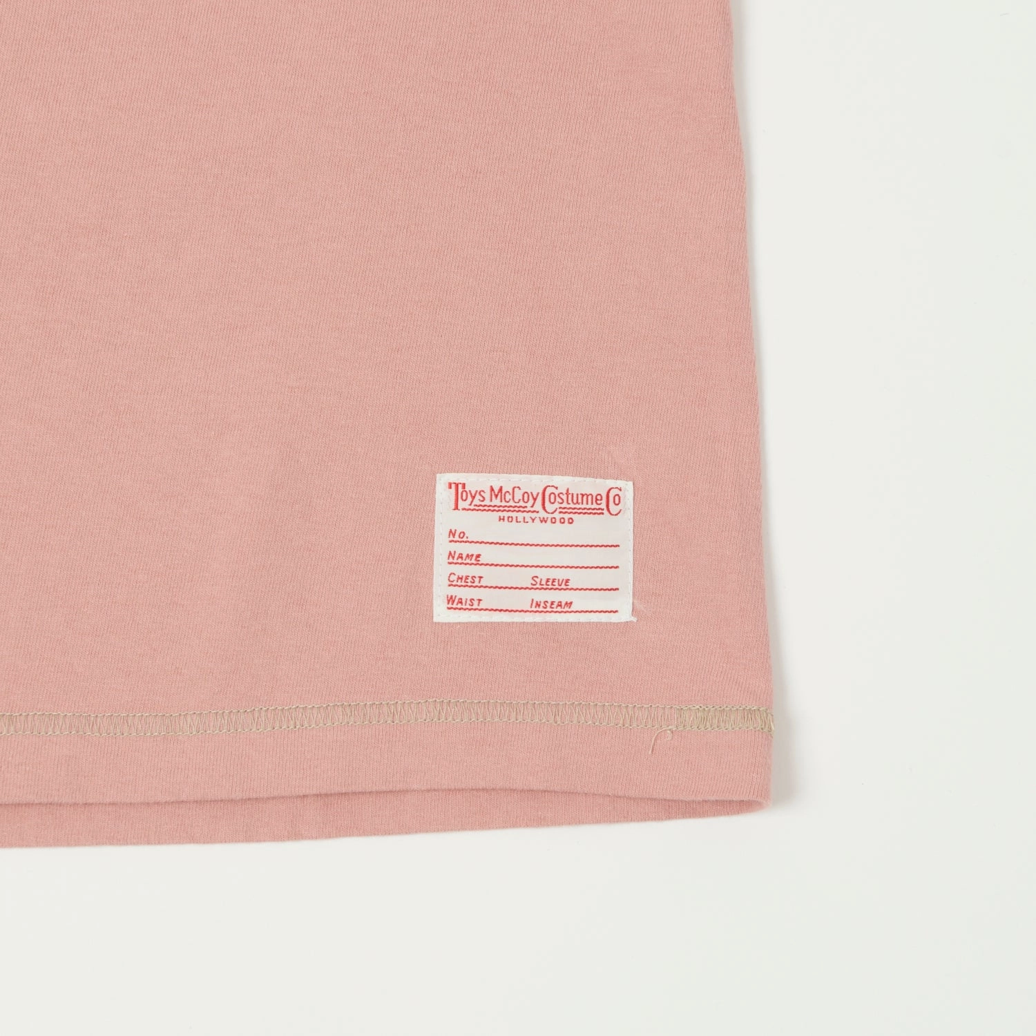 TOYS McCOY Union Henley - Pink EthicalProduction Relax Style Trend