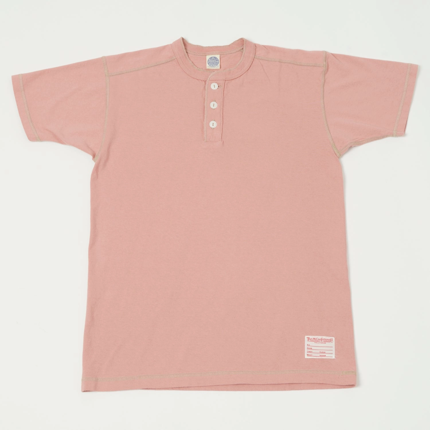 StretchComfortWeave Essential Wardrobe TOYS McCOY Union Henley - Pink