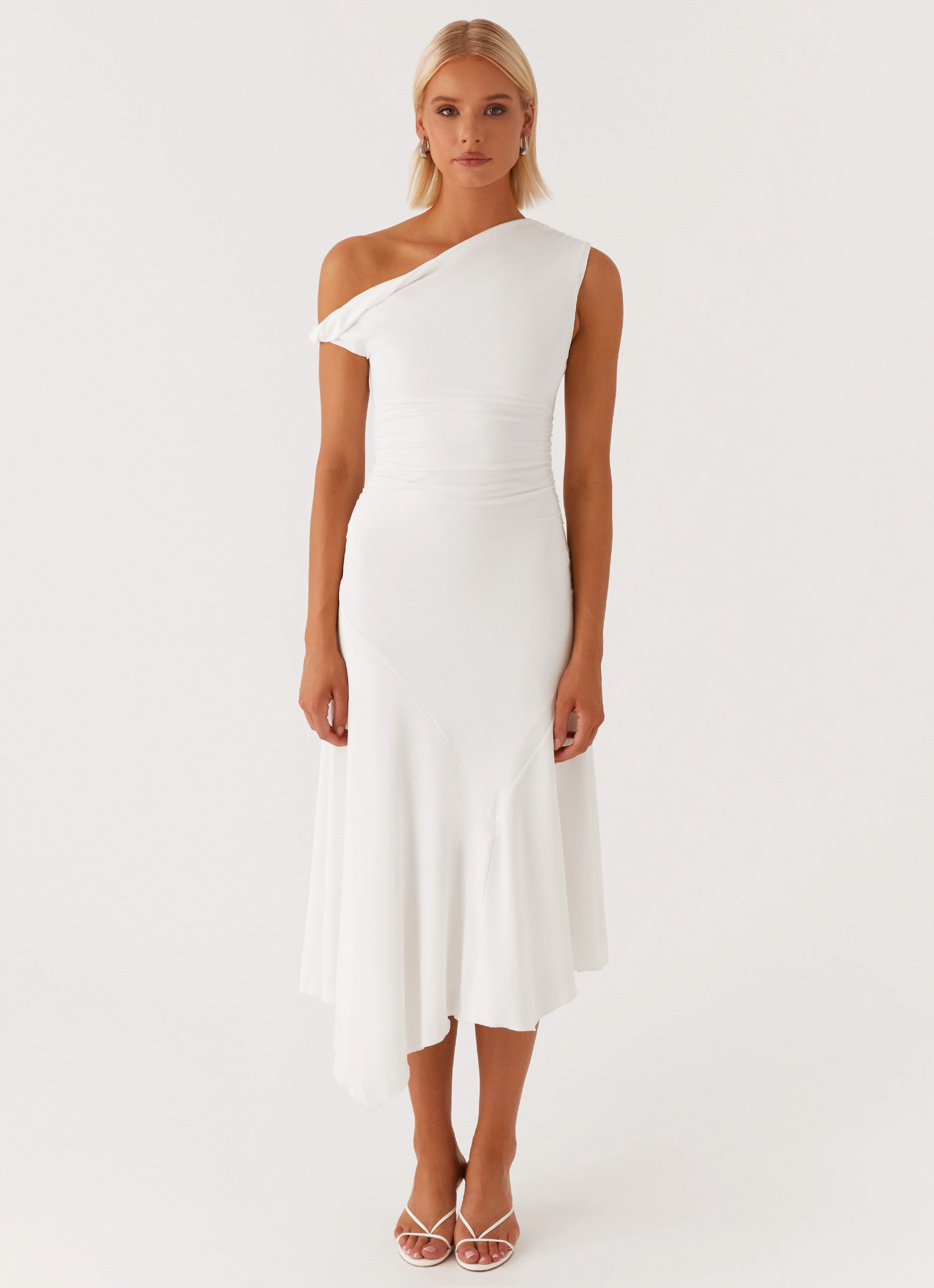 Byron Midi Dress - White New York Travel Friendly
