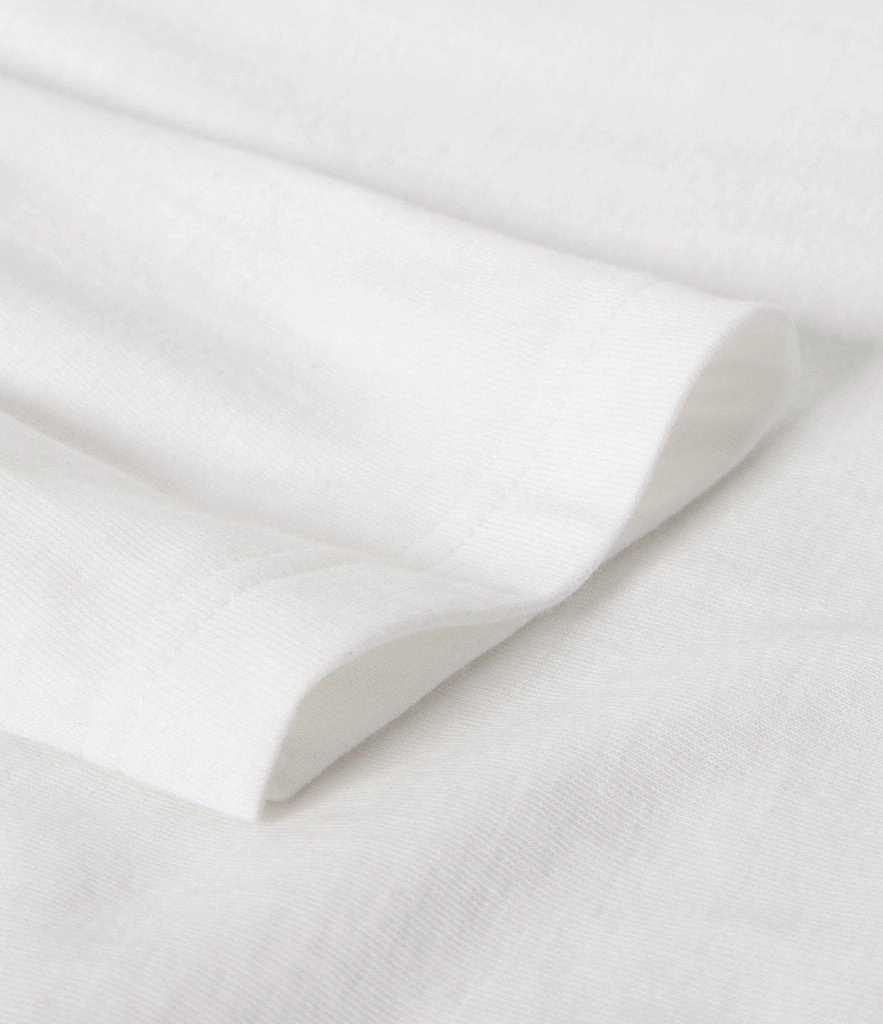 Performance Comfort Flexible Weave Merz b. Schwanen 1950sLS Lightweight Long Sleeve T-Shirt - White