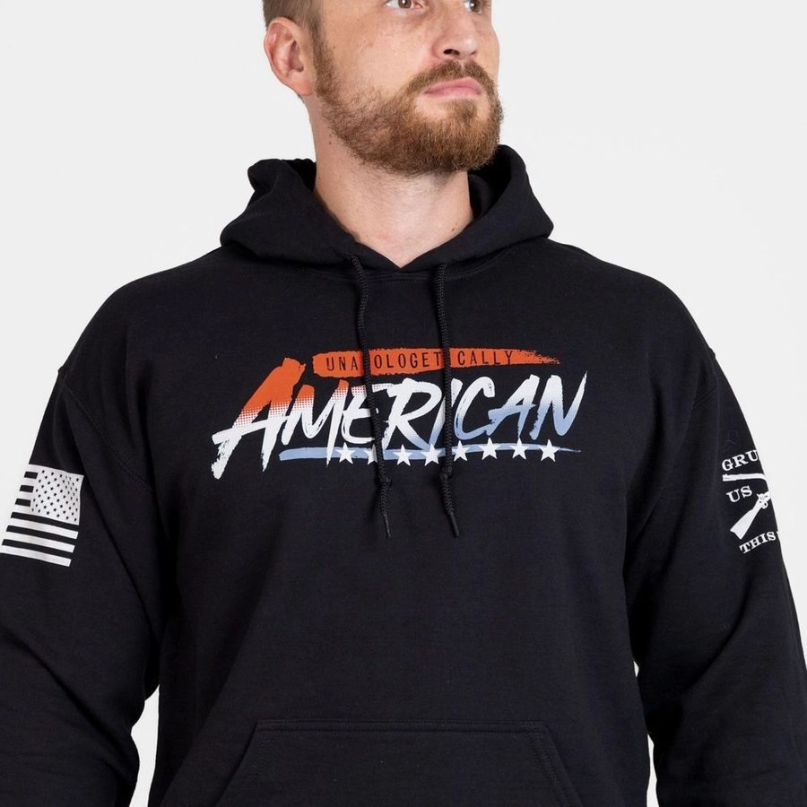 Cozy Protection Unapologetically American Hoodie - Black