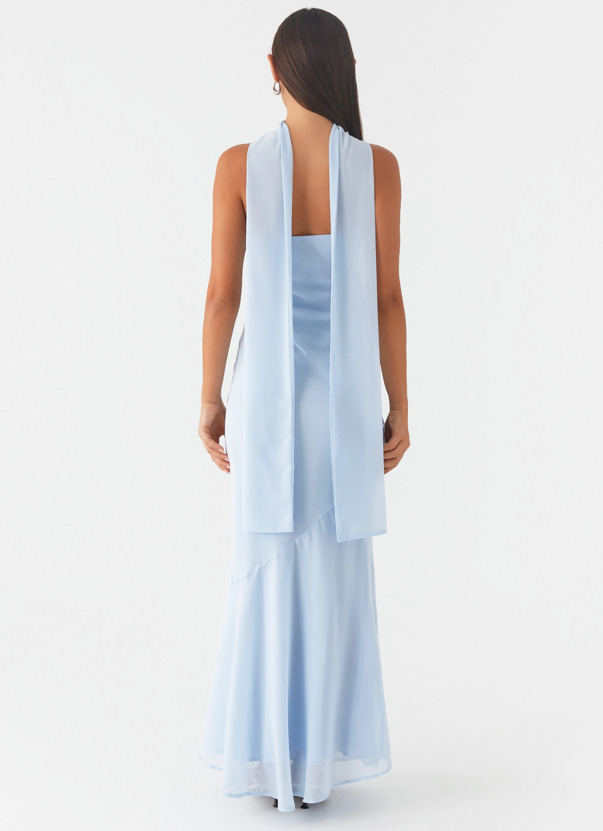 Under The Pagoda Maxi Dress - Blue Happy Scent