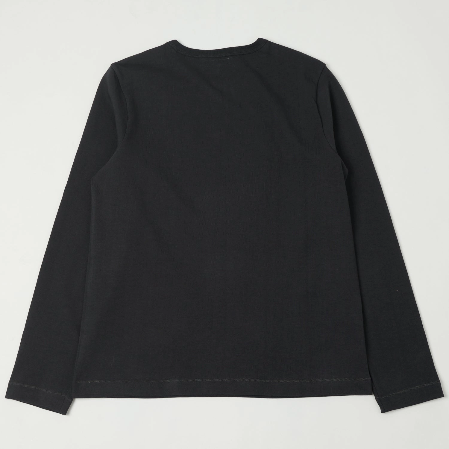 Merz b. Schwanen 2S18 Heavyweight Long Sleeve T-Shirt - Charcoal Cozy Layer Breathable Comfort