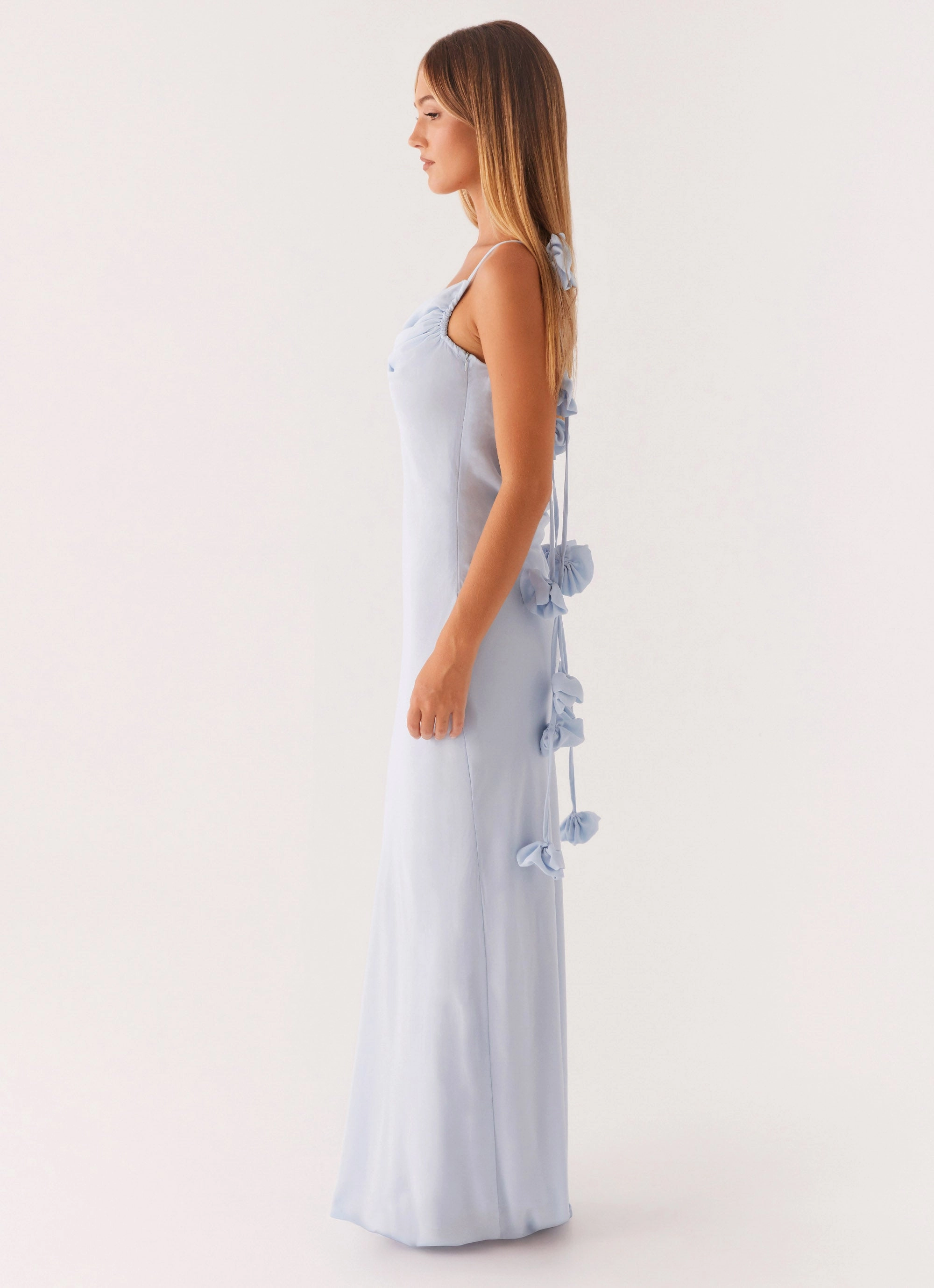 Simona Maxi Dress - Pastel Blue Layer Safe