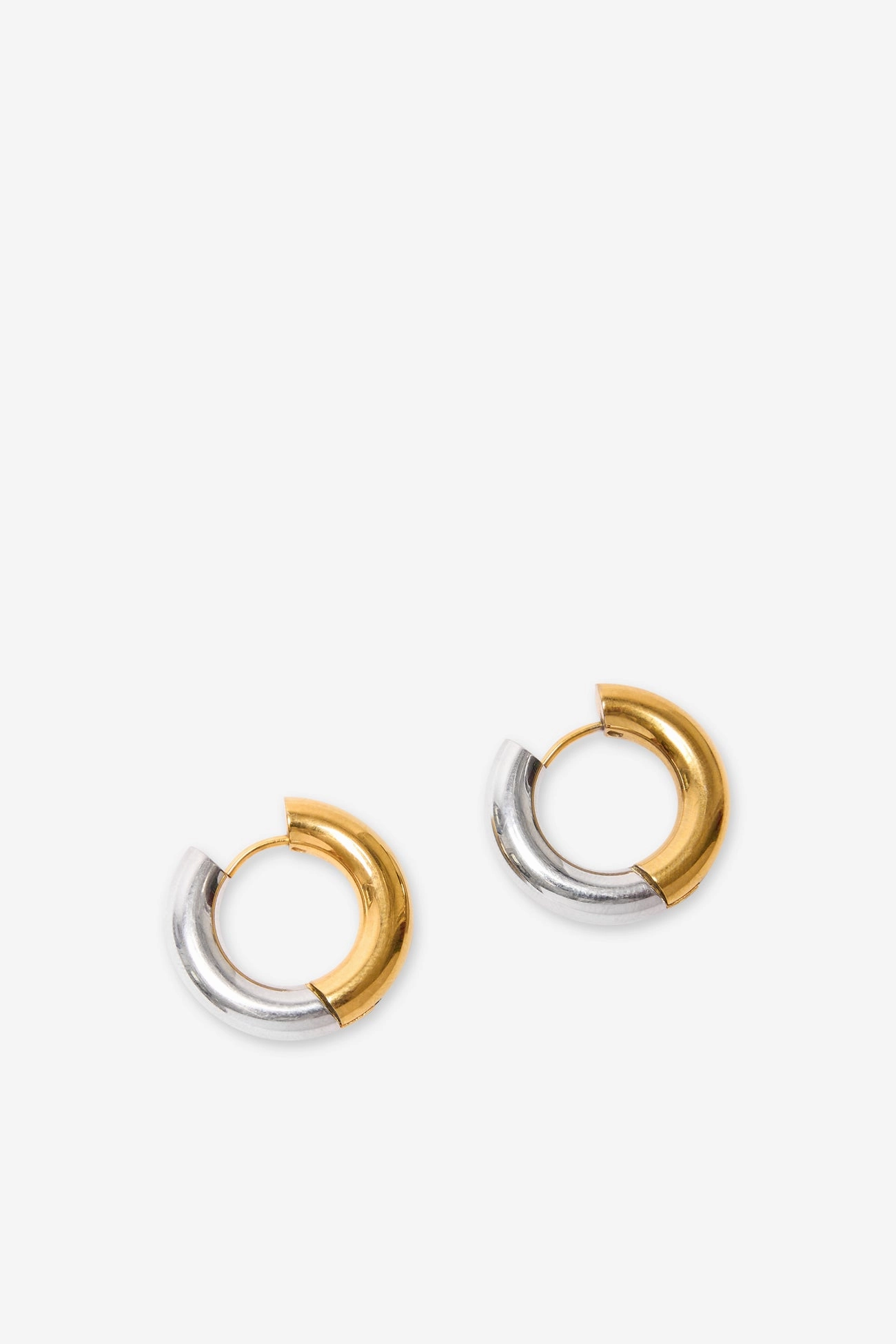 ElasticWaistband Color Glow Emery Two-Toned Hoops