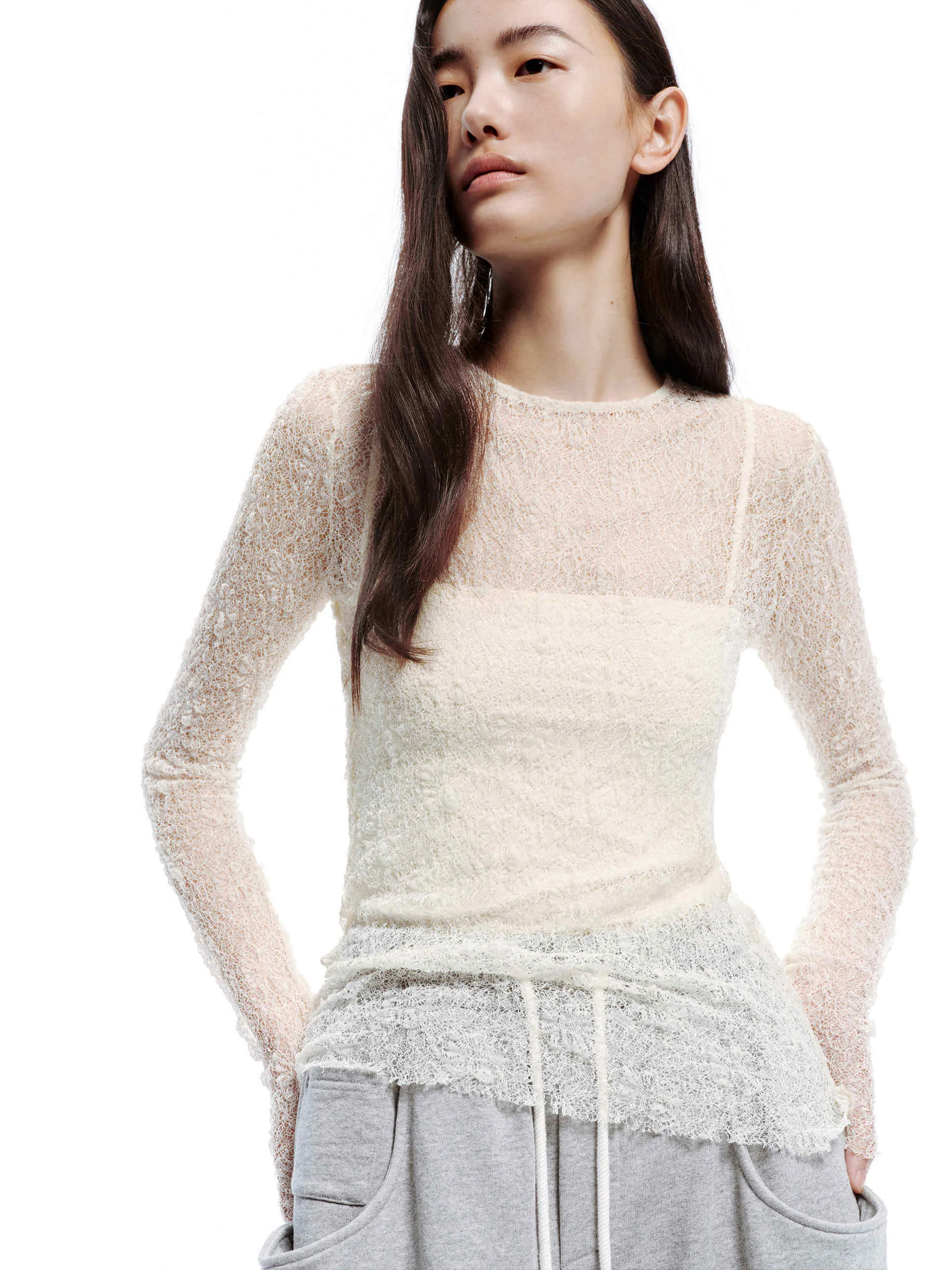 Fashion-Forward Tank and Lace Top Set