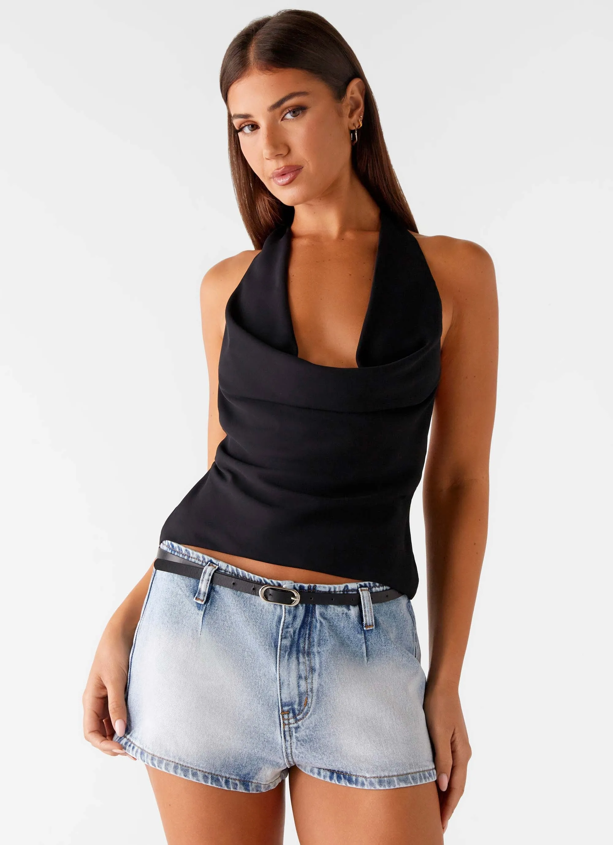 Unreal Denim Mini Shorts - Bleached Blue Everyday Eco Friendly Earthy