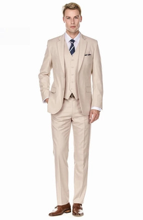 Men's Signature 3-Piece Slim Fit Suits Perfectly Fitted Tailored Wear