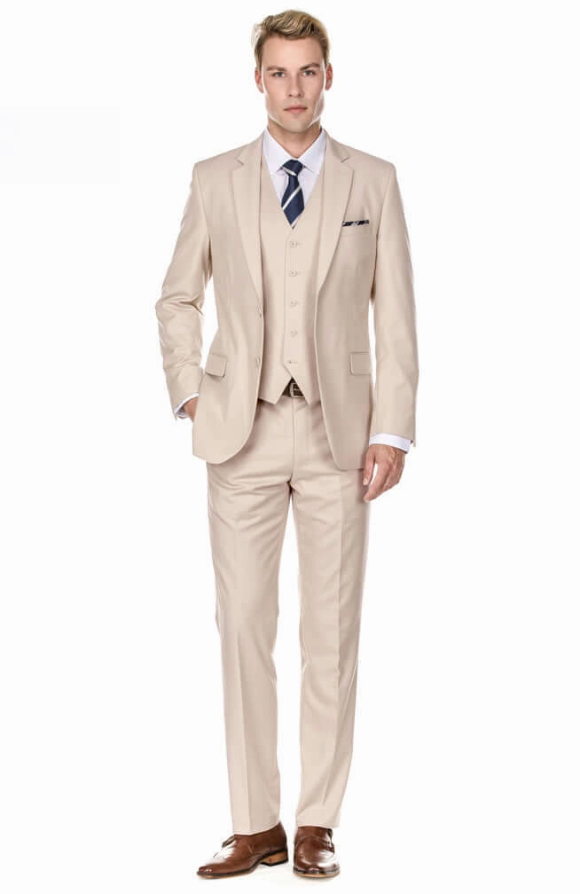 Men's Signature 3-Piece Slim Fit Suits Perfectly Fitted Tailored Wear
