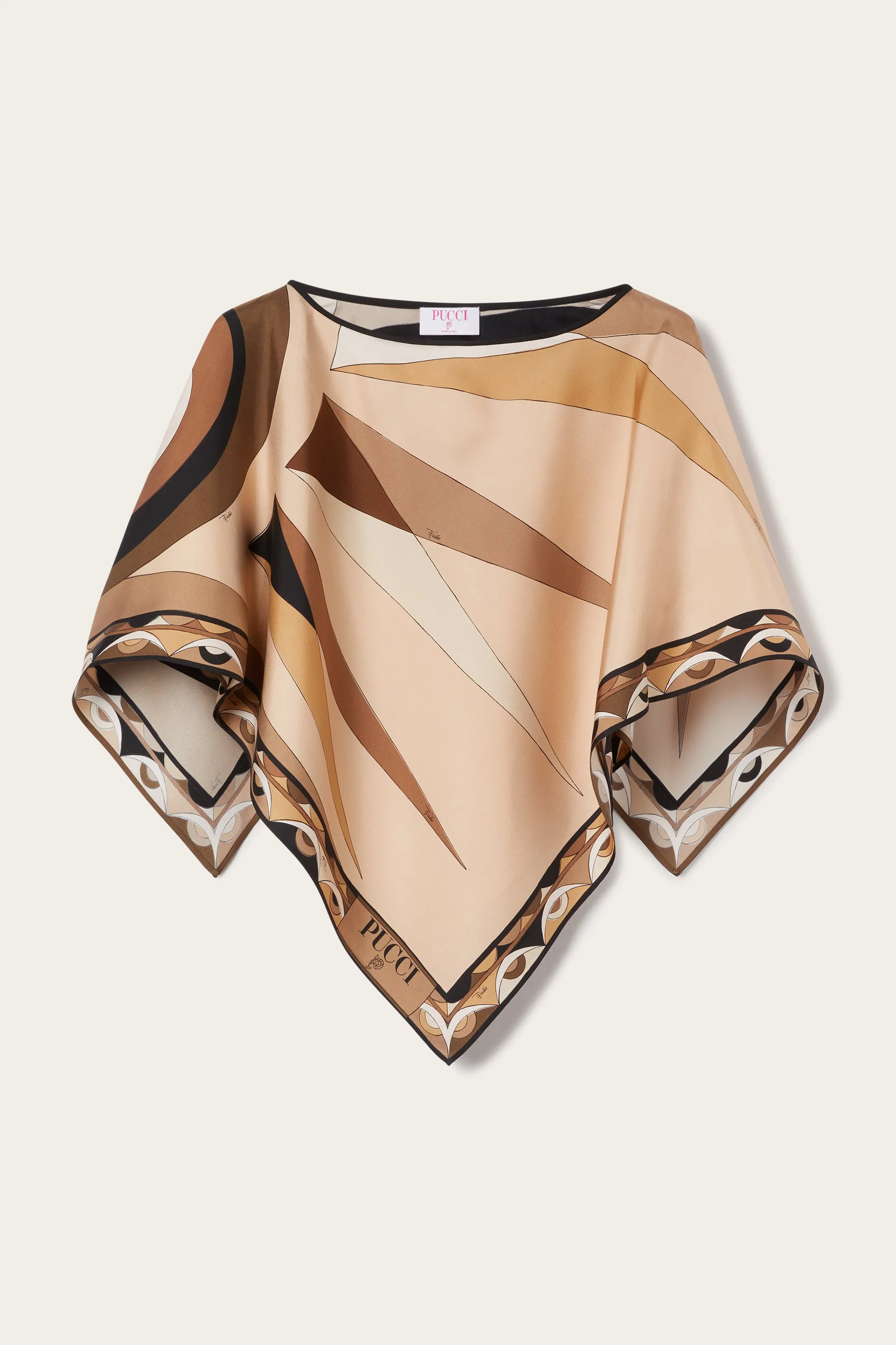 Sporty Look Hawaii Print Kaftan Top