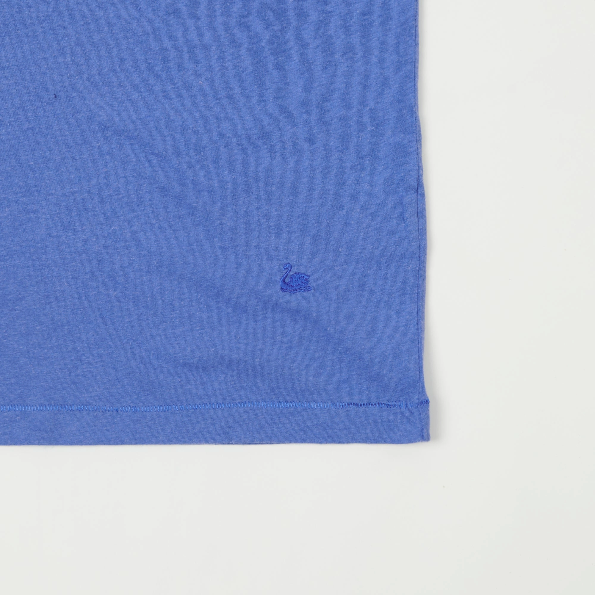 Merz b. Schwanen 'Good Basics' Plant Based Unisex Tee - Washed Blue Easygoing Design FunctionalPockets