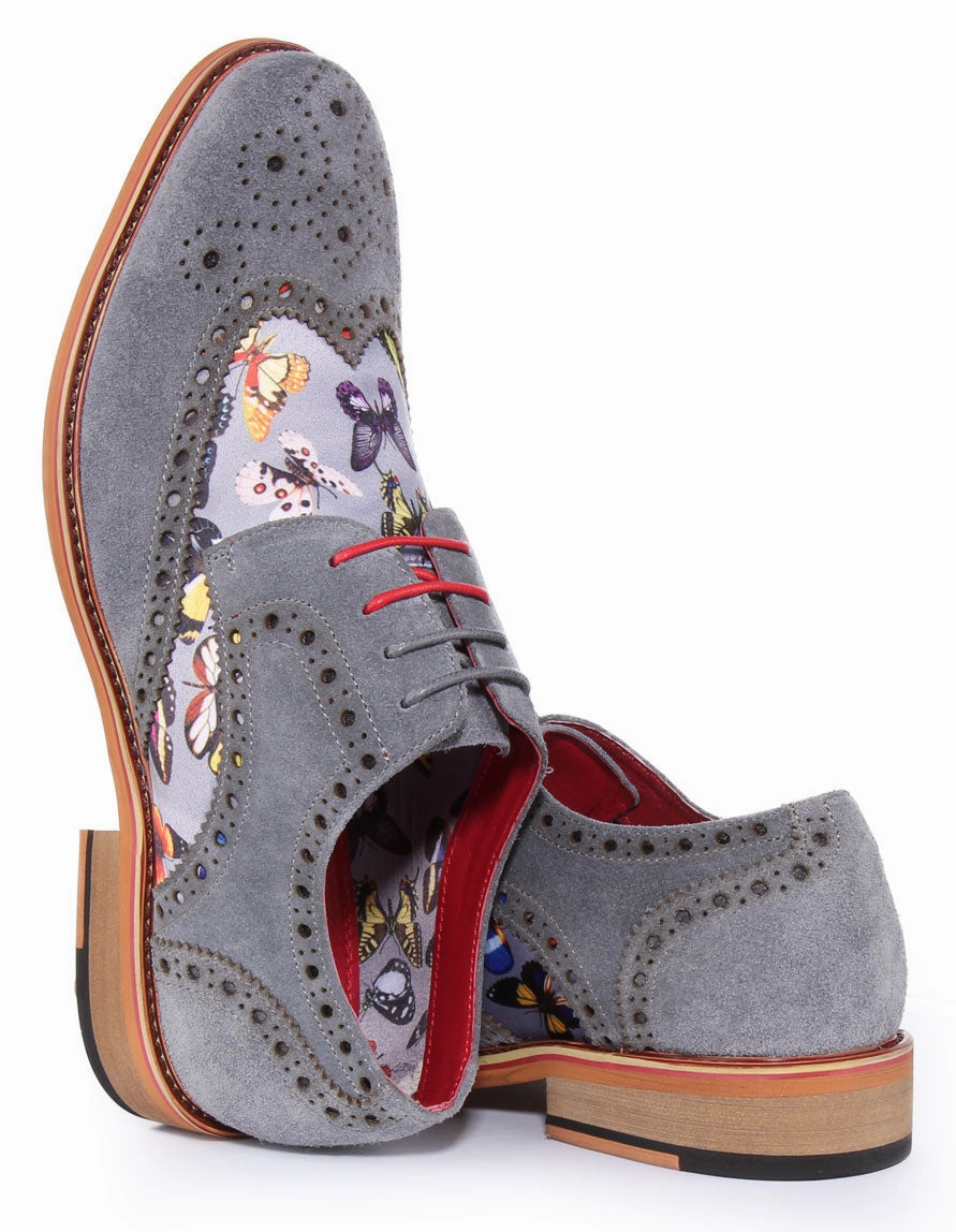 Justinreess England Julio In Grey For Men Plush Walk Bright tone