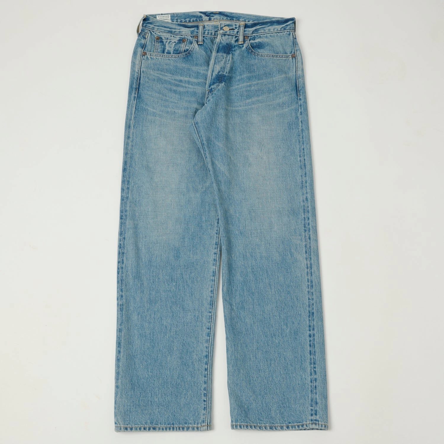 A Vontade 0102SXX Regular Straight Jean - Faded Blue Minimal Aesthetic No Fuss Fit