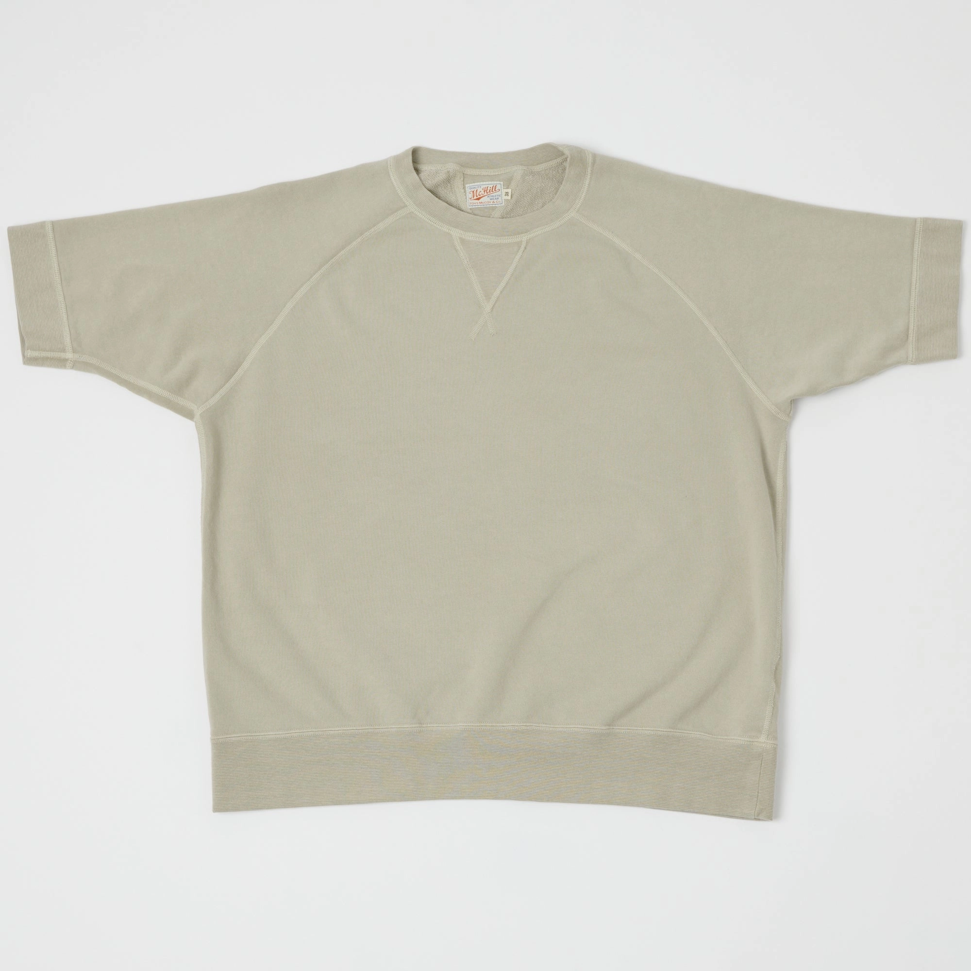 TOYS McCOY Short Sleeve Military Sweatshirt - Sand product brand name recognition Plus Fit