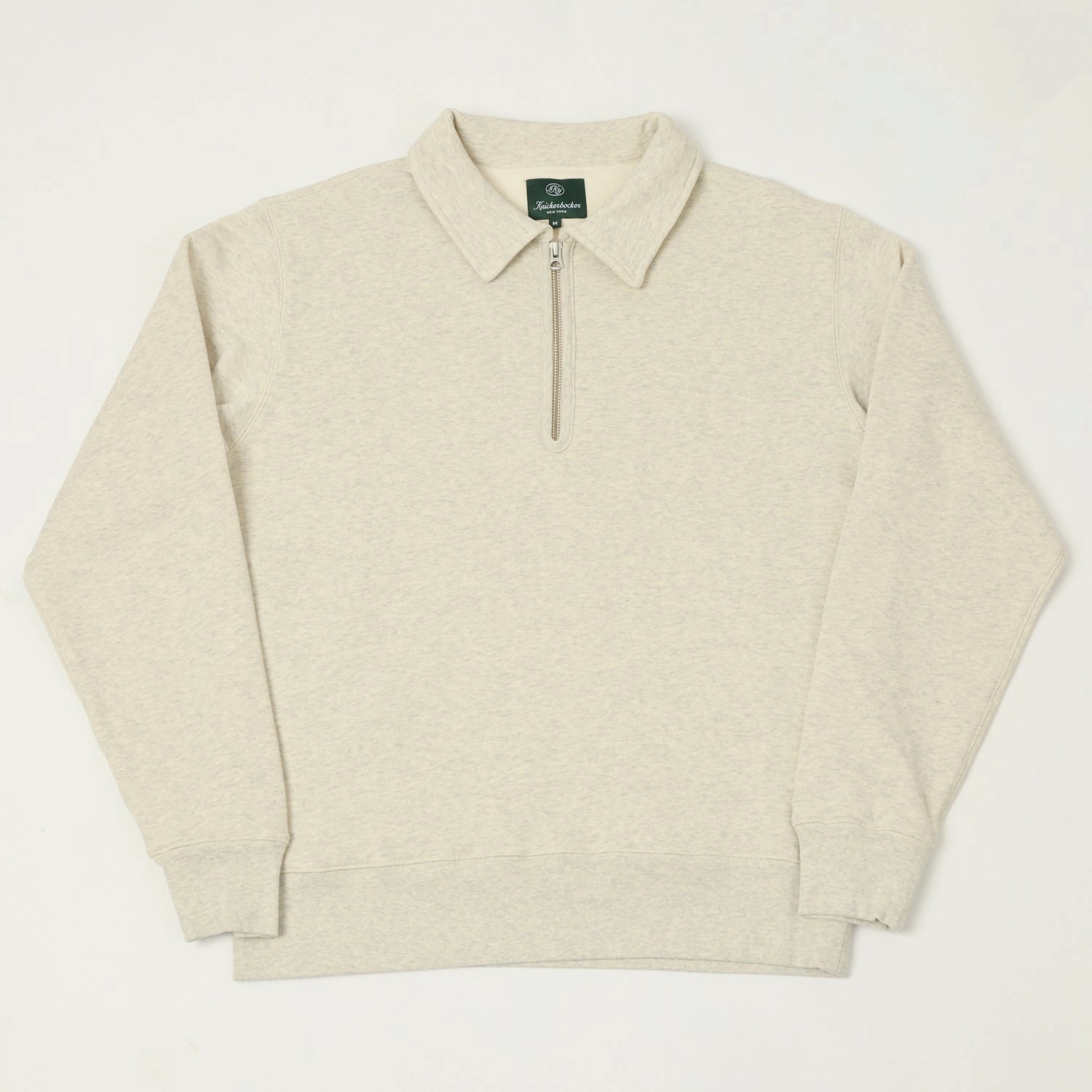 product chambray casualness Knickerbocker 'Stadium Loft' Quarter Zip Sweatshirt - Oat Grey