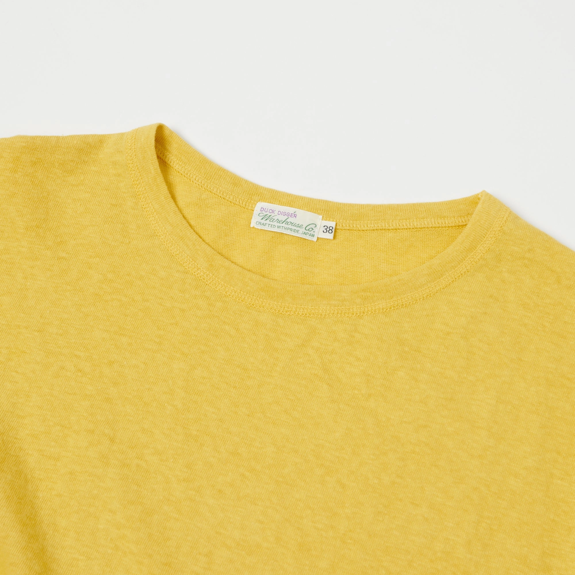 Warehouse & Co 4091 Duck Digger Skivvy T-Shirt  - Yellow Double Stitched Seams