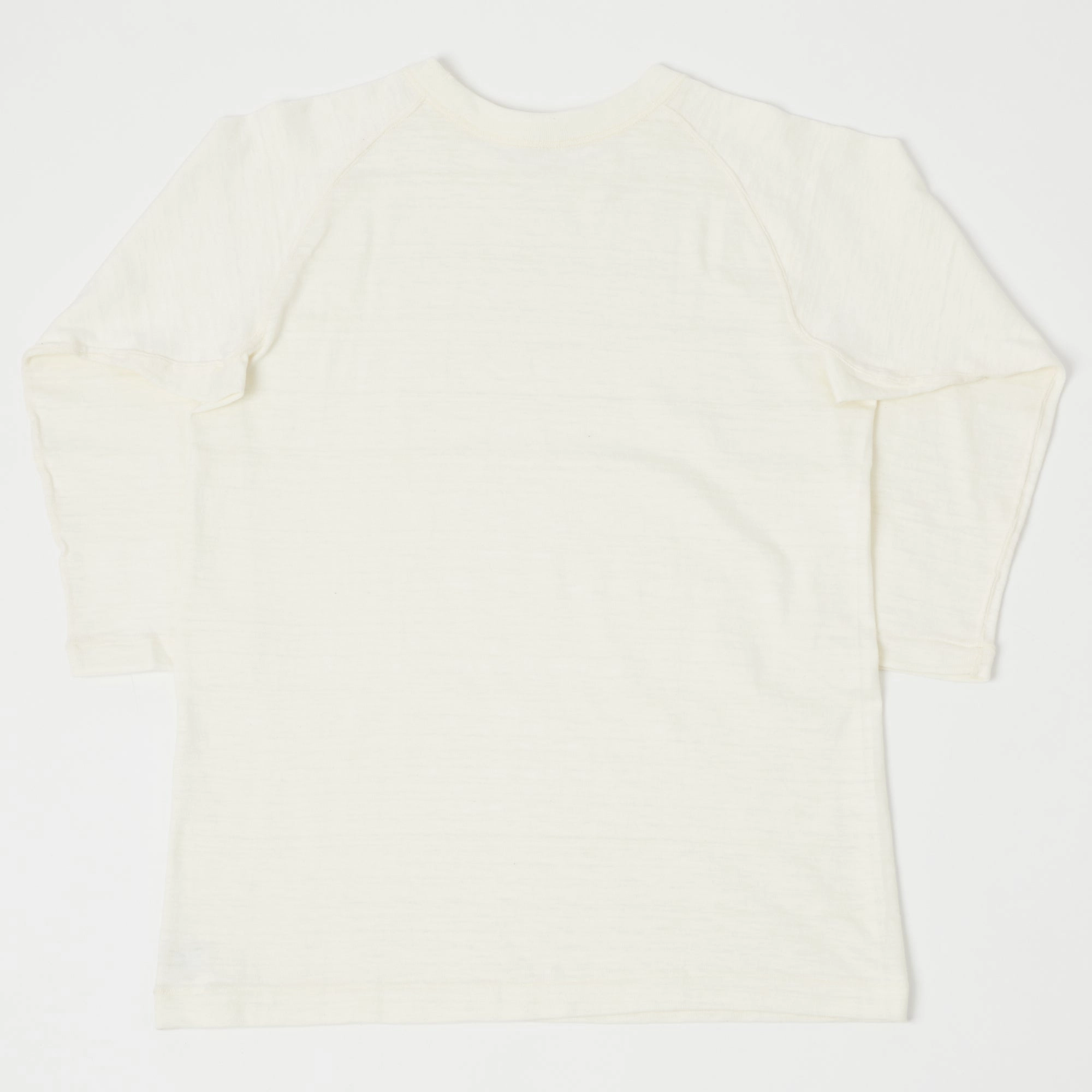 Warehouse & Co 4049 3/4 Sleeve Freedom T-Shirt - Cream Casual Comfort Solid Color