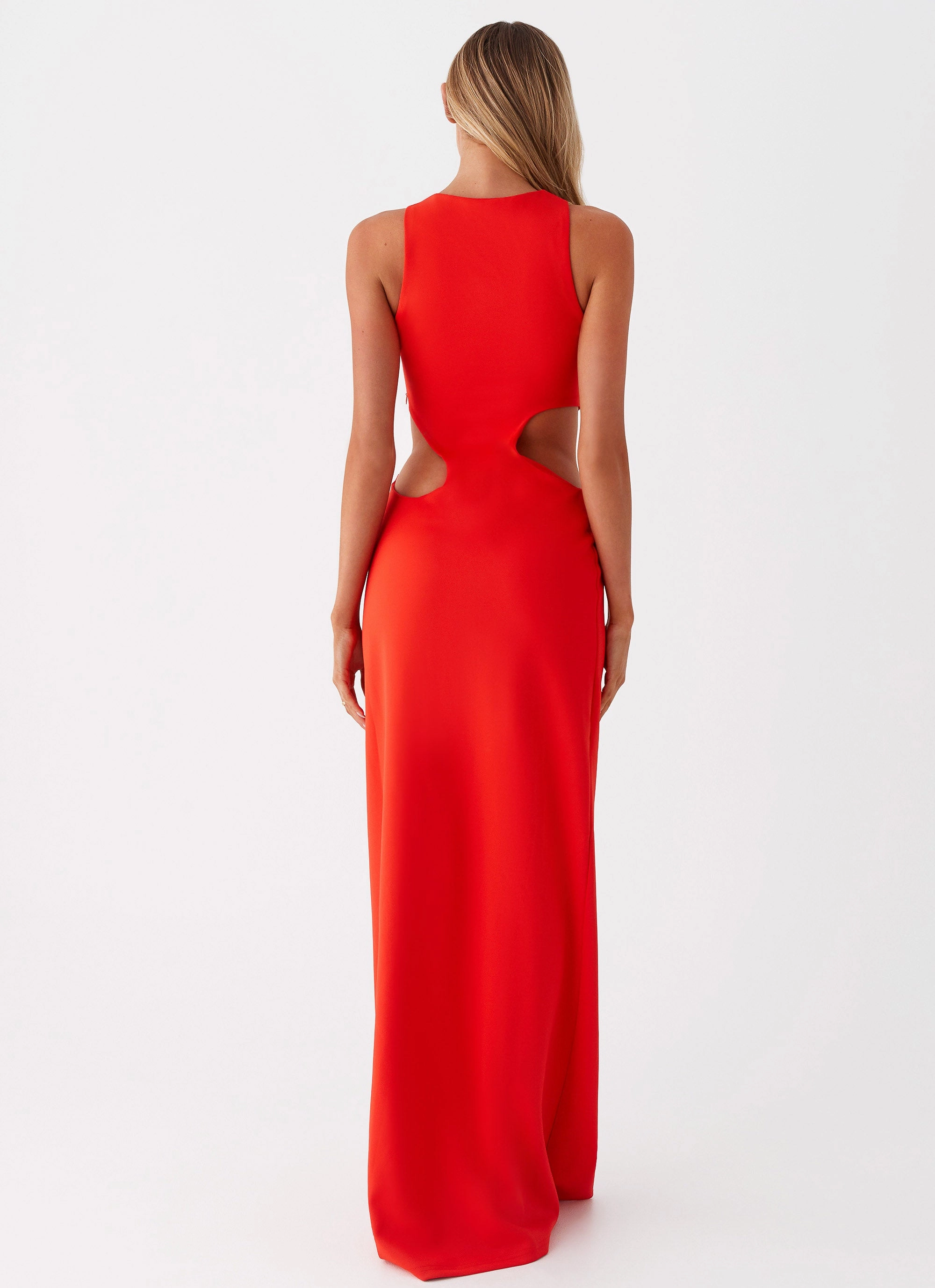 Lounge Style Fit for All Seasons Vaeloria Maxi Dress - Red