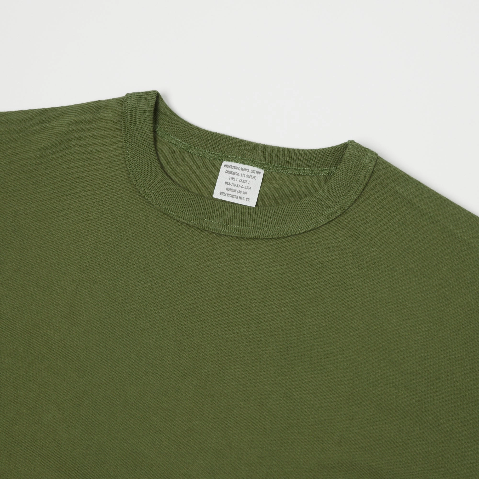 LowImpactDye Playful Vibes Buzz Rickson's 'Government Issue' T-Shirt - Olive