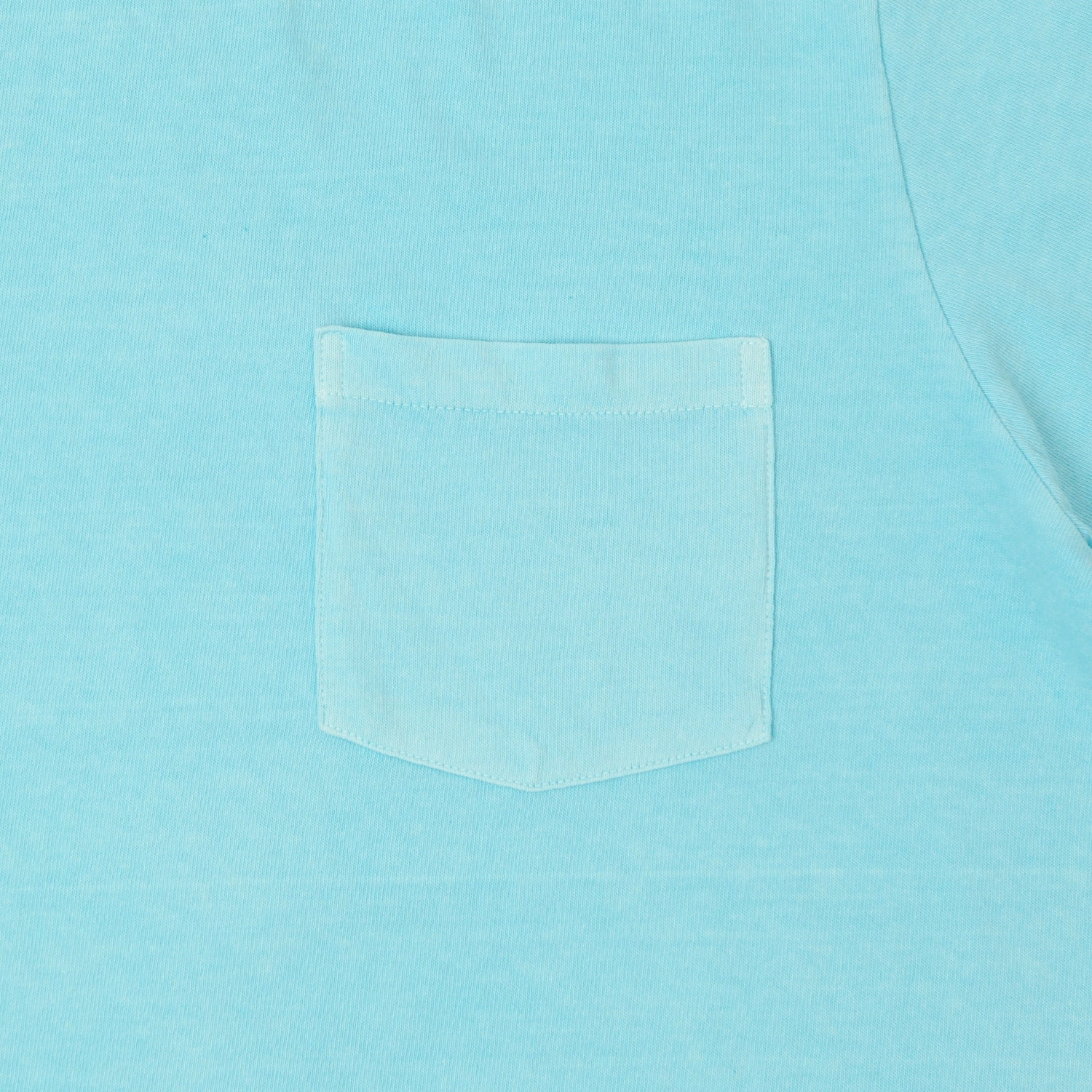 Velva Sheen Pigment Dyed Pocket T-Shirt - Teal Simple yet stylish Sporty Fit