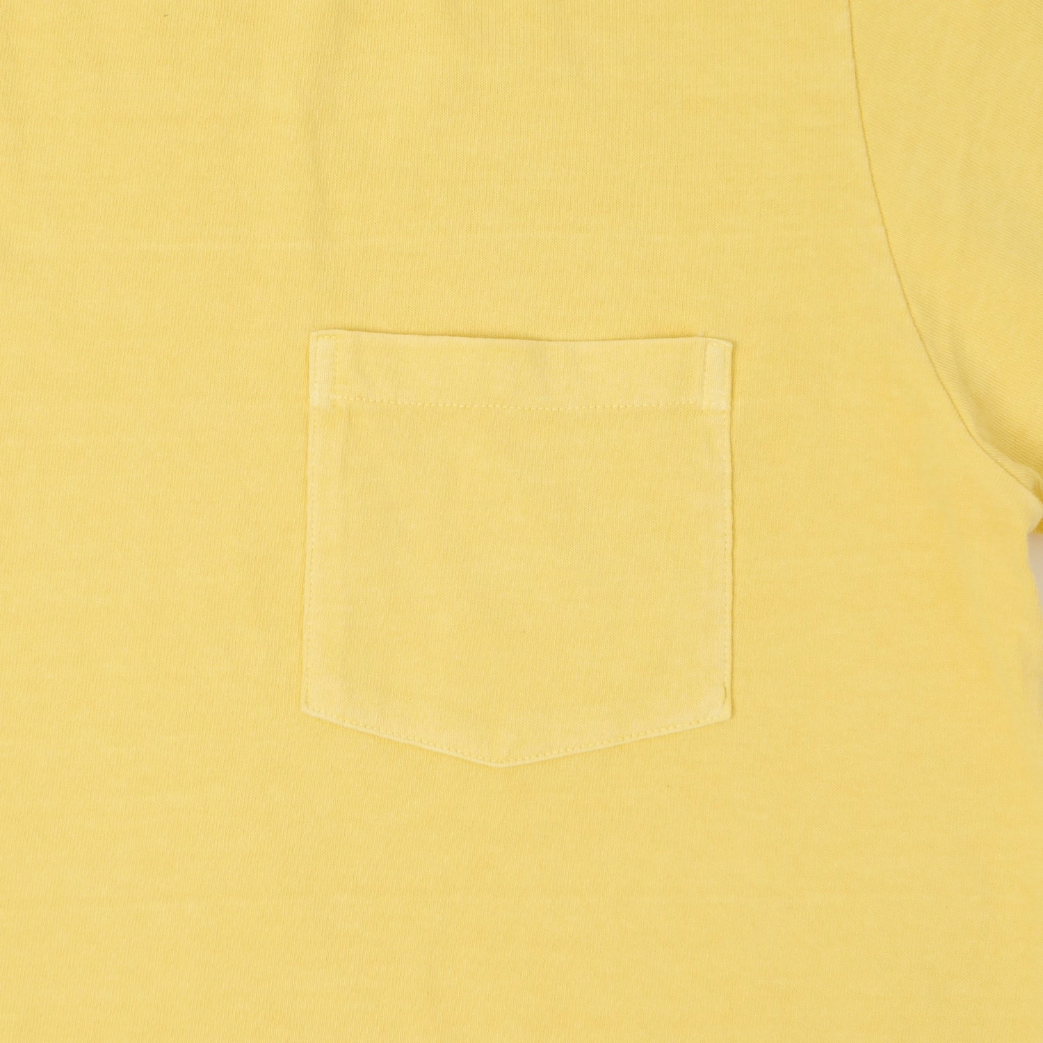 Velva Sheen Pigment Dyed Pocket T-Shirt - Yellow Active Fit