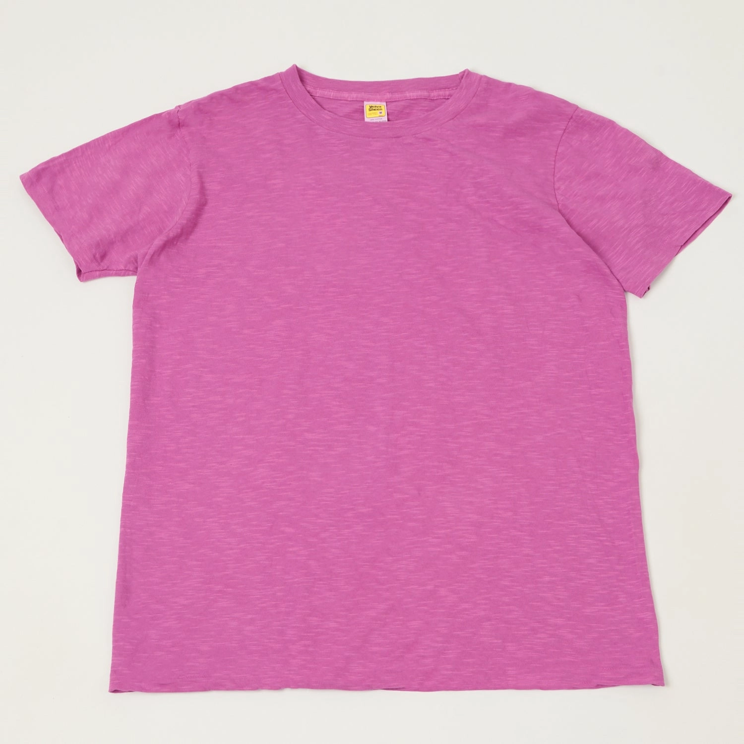 Velva Sheen Rolled Crew Neck T-Shirt - Purple Essential Comfort Simple Comfort Look