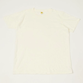 Velva Sheen Rolled Crew Neck T-Shirt - White Stylish Look