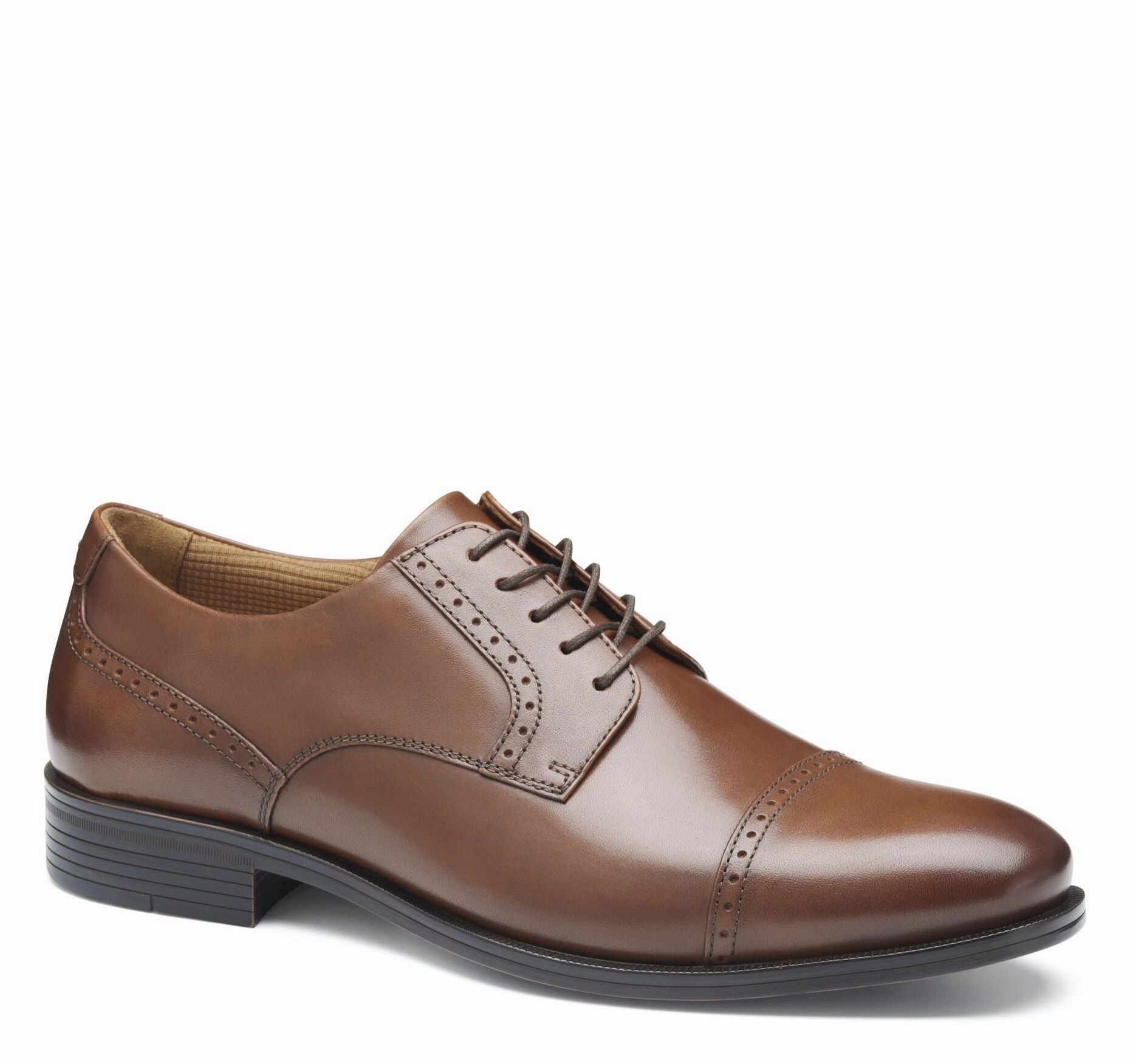 Johnston & Murphy Men's Reeve Cap Toe Dress Casual Lace-Up Shoe Leather Fit