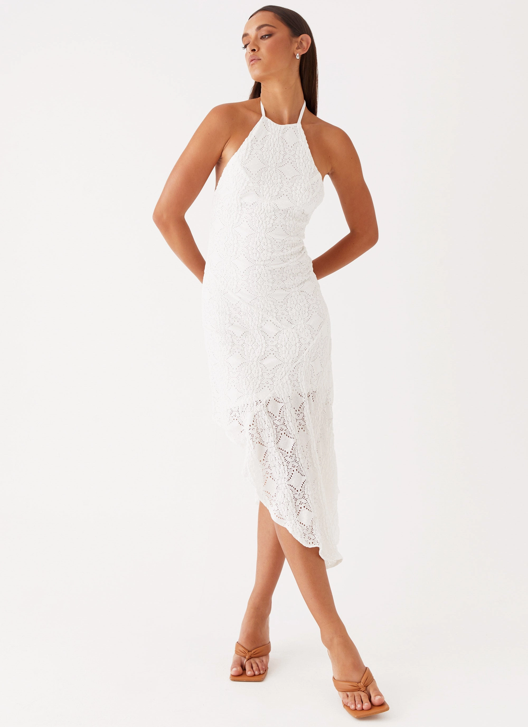 Sondela Maxi Dress - White Layered Look Casual Fit