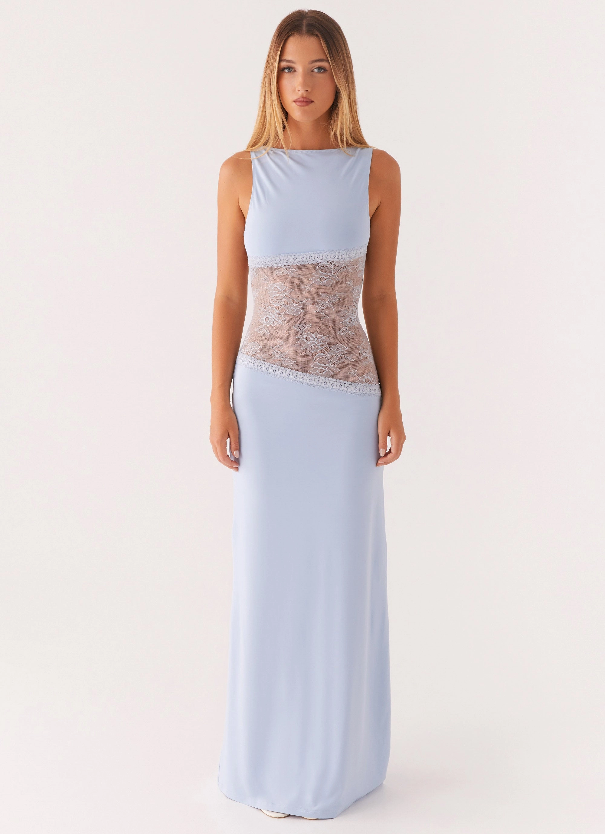 Clean Style Silky Touch Lucinda Maxi Dress - Blue