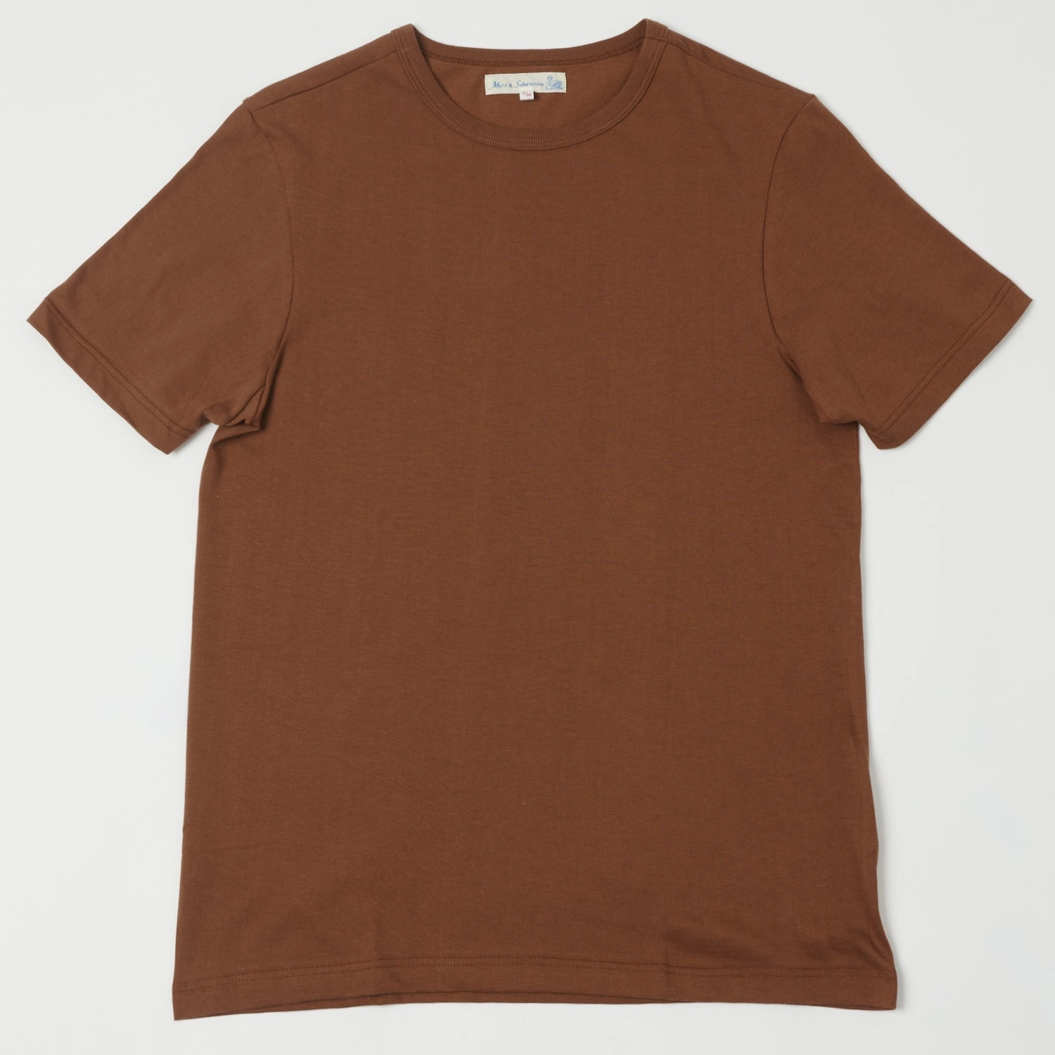 Circular Knit Design Merz b. Schwanen 1950s Classic Lightweight T-Shirt - Tan