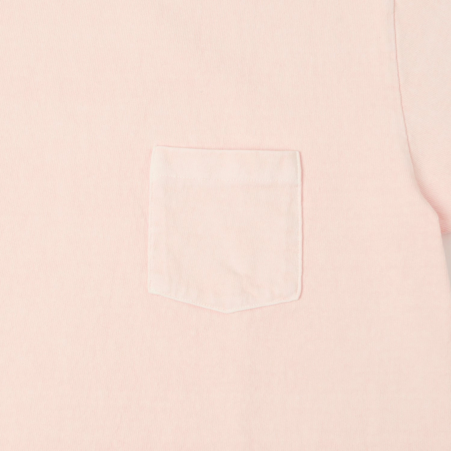 Dubbleworks Heavy Fabric Pigment Dye Pocket Tee - Pink Bold Look