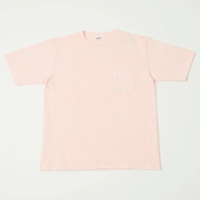 Dubbleworks Heavy Fabric Pigment Dye Pocket Tee - Pink Light Fashion Active Style