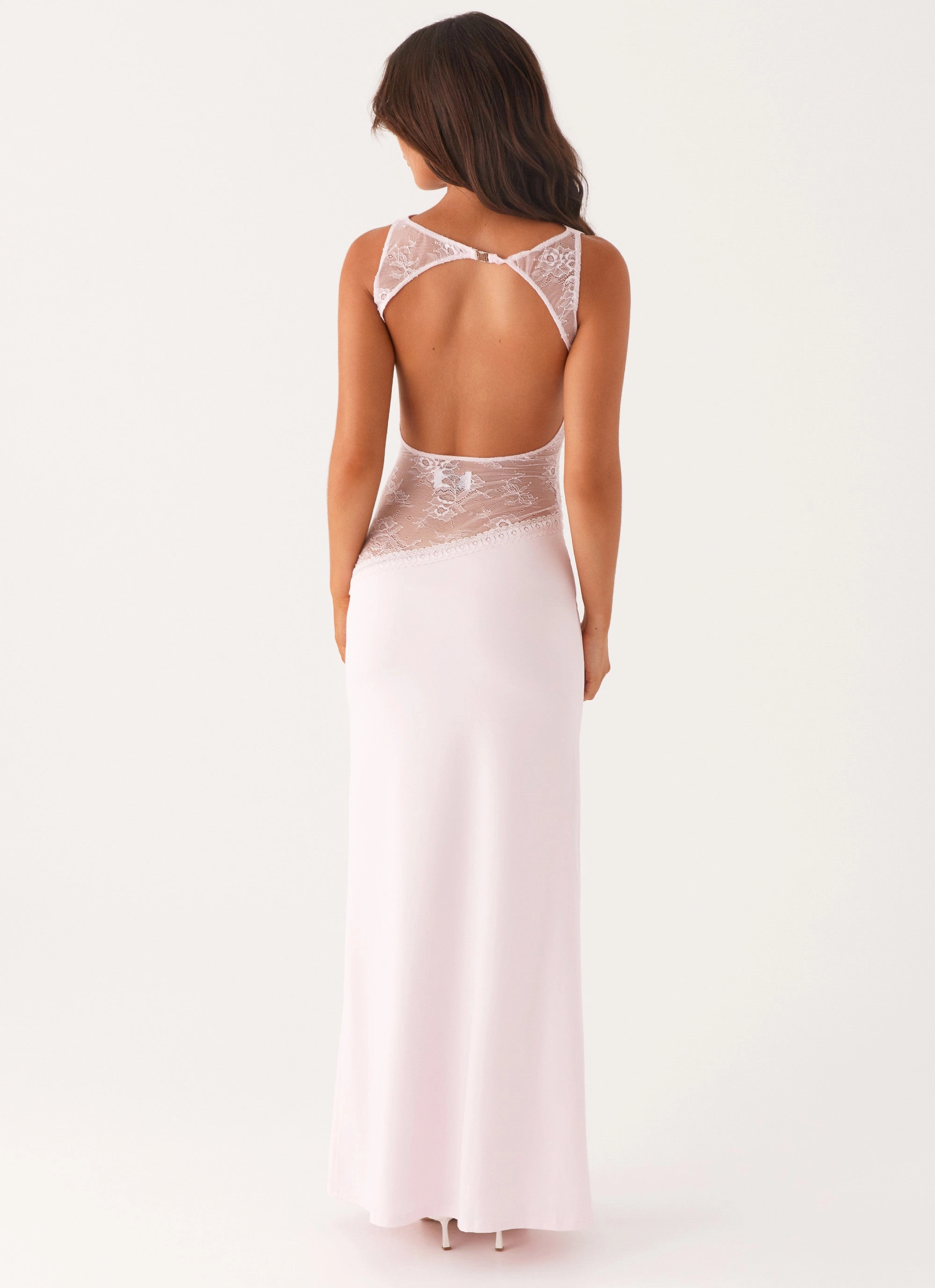 Lucinda Maxi Dress - Pink Feminine Cut