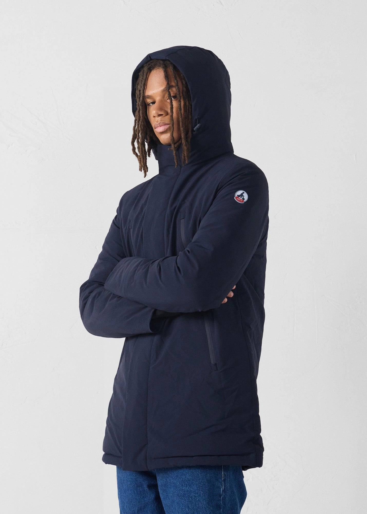CompressionPackableFabric Moisture Wicking Layer Veste longue ?? capuche Marine Icefloe