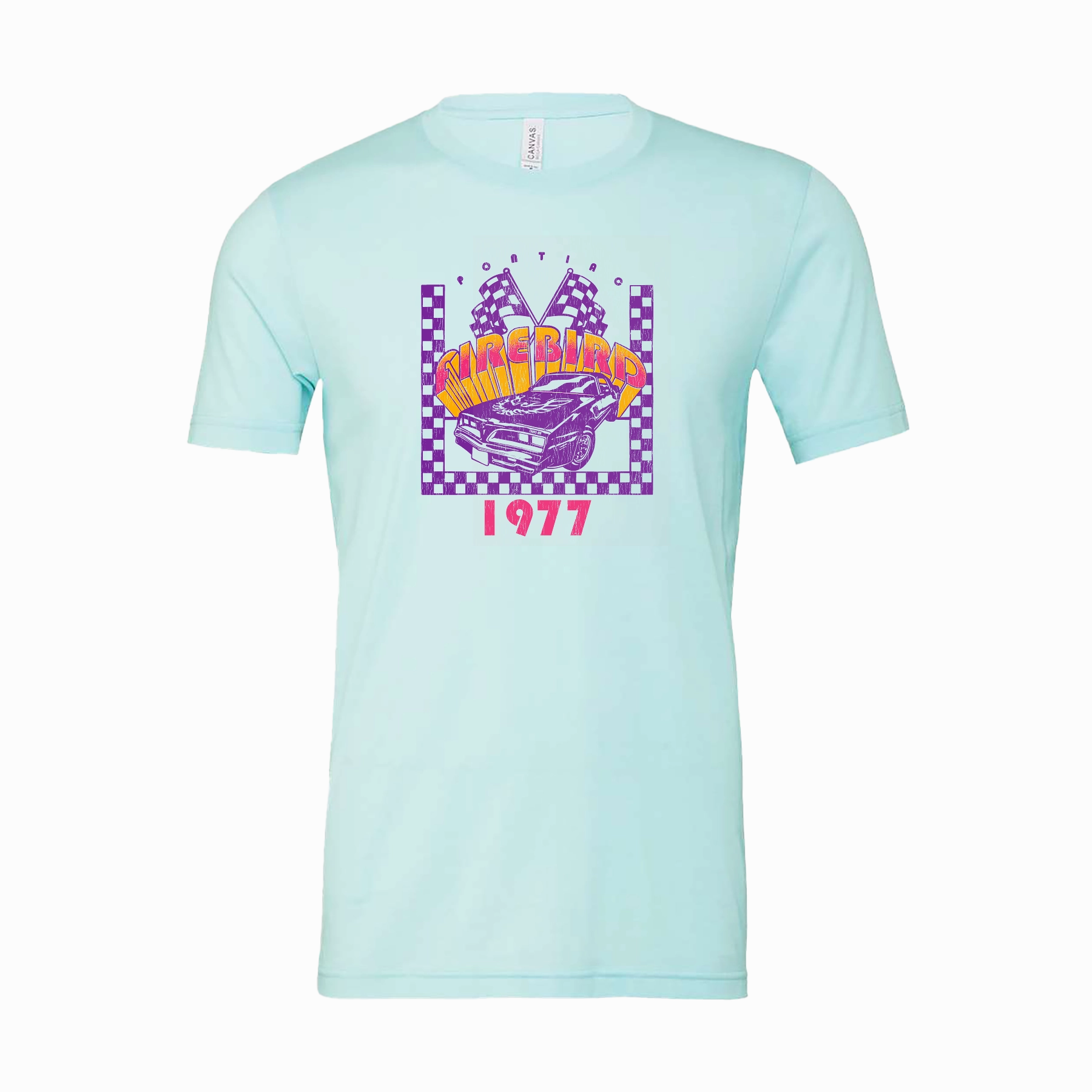 Casual Active Vintage Firebird 1977 Bright Graphic T-Shirt
