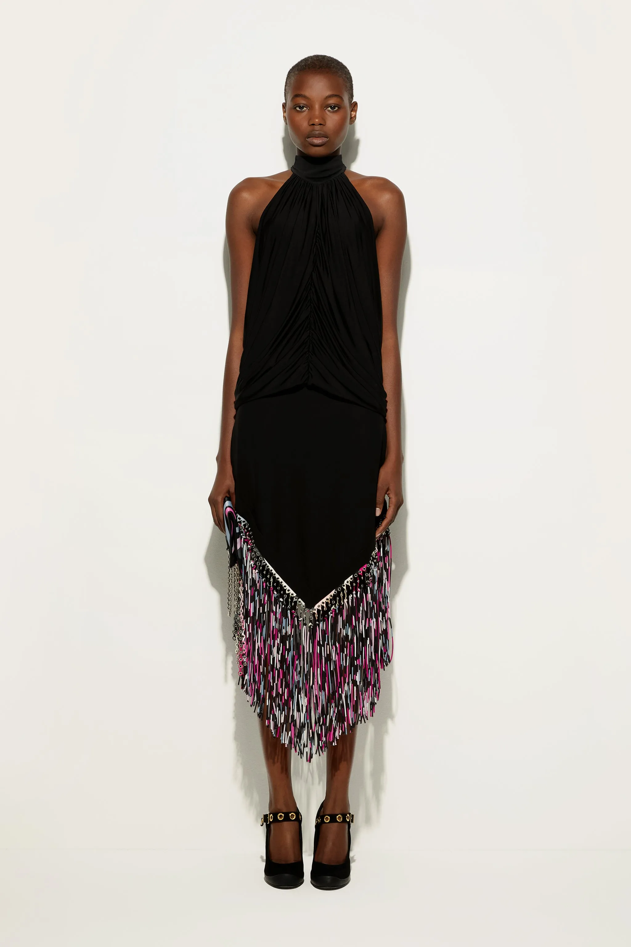 Viscose Turtleneck Top Sleek Silhouette