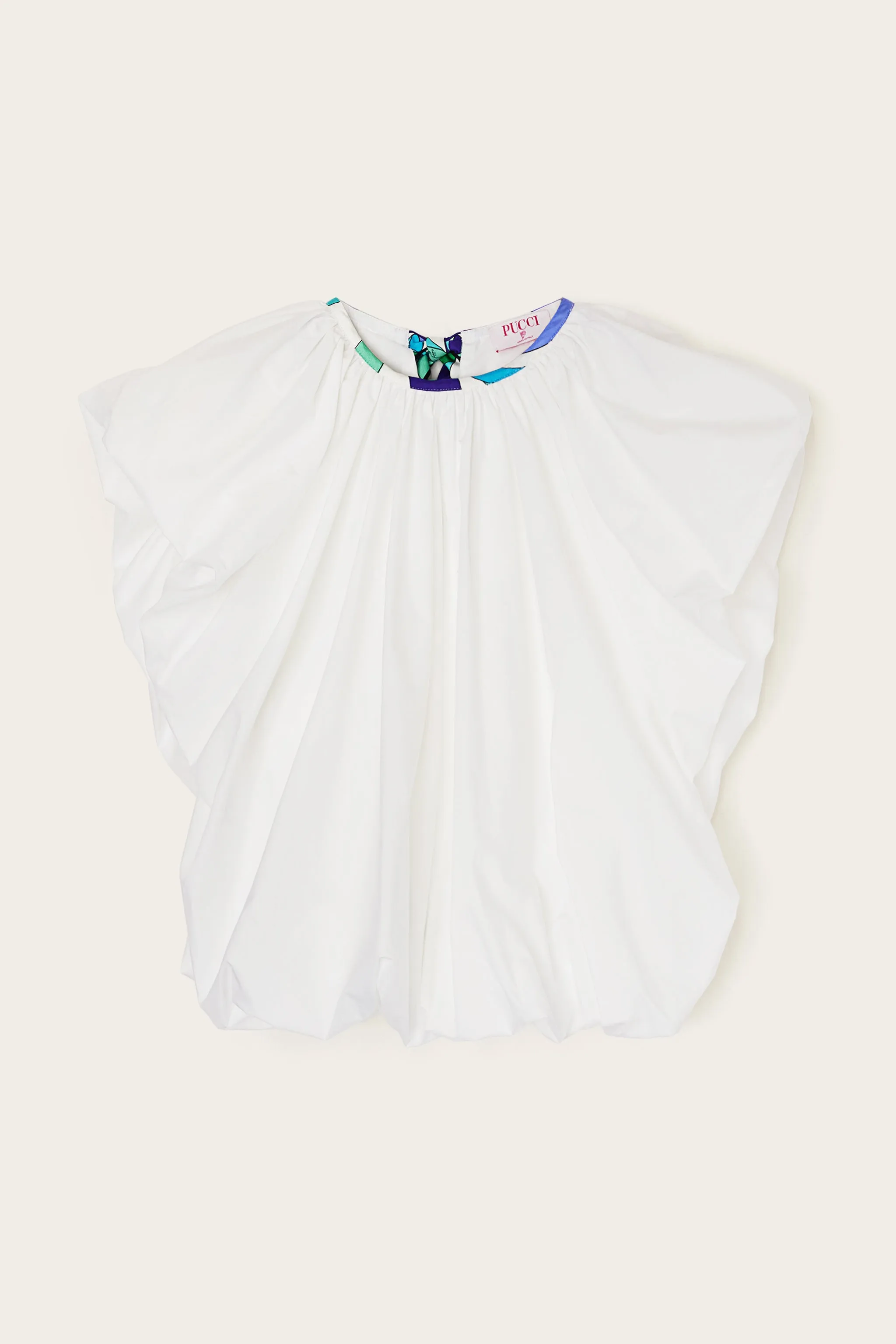 Voluminous Top With Printed Neckline Oversized style Urban Style