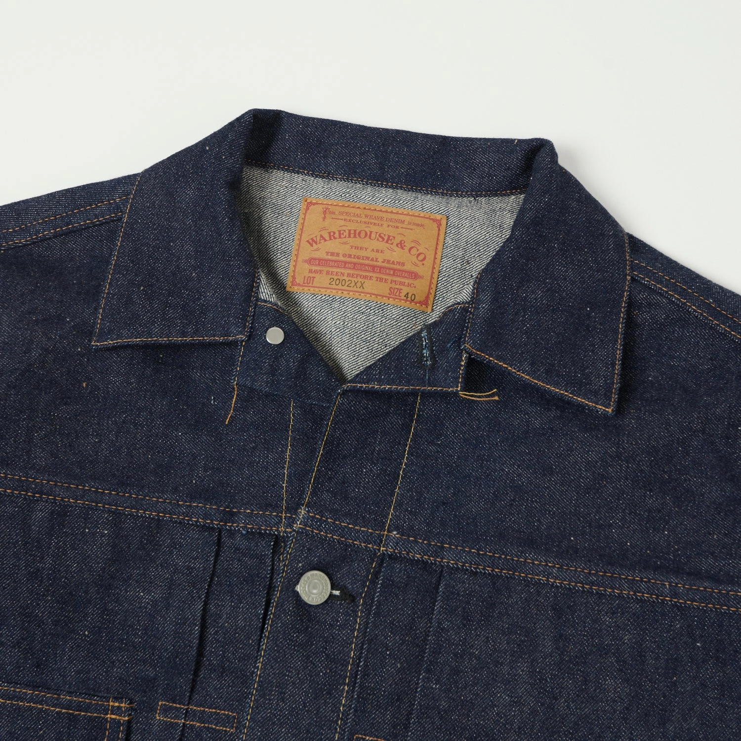 Warehouse & Co 2002XX Early 1960's Type II Denim Jacket - Raw Functional Design Compression Strap Adjustment