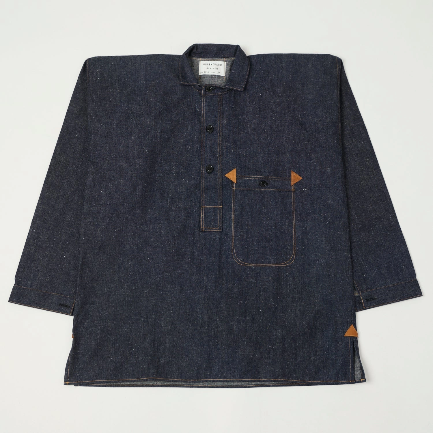 Warehouse & Co 2213 'Greenebaum' 1880s Heavy Leather Bound Jacket - Indigo Denim StretchFit Fabric Technology