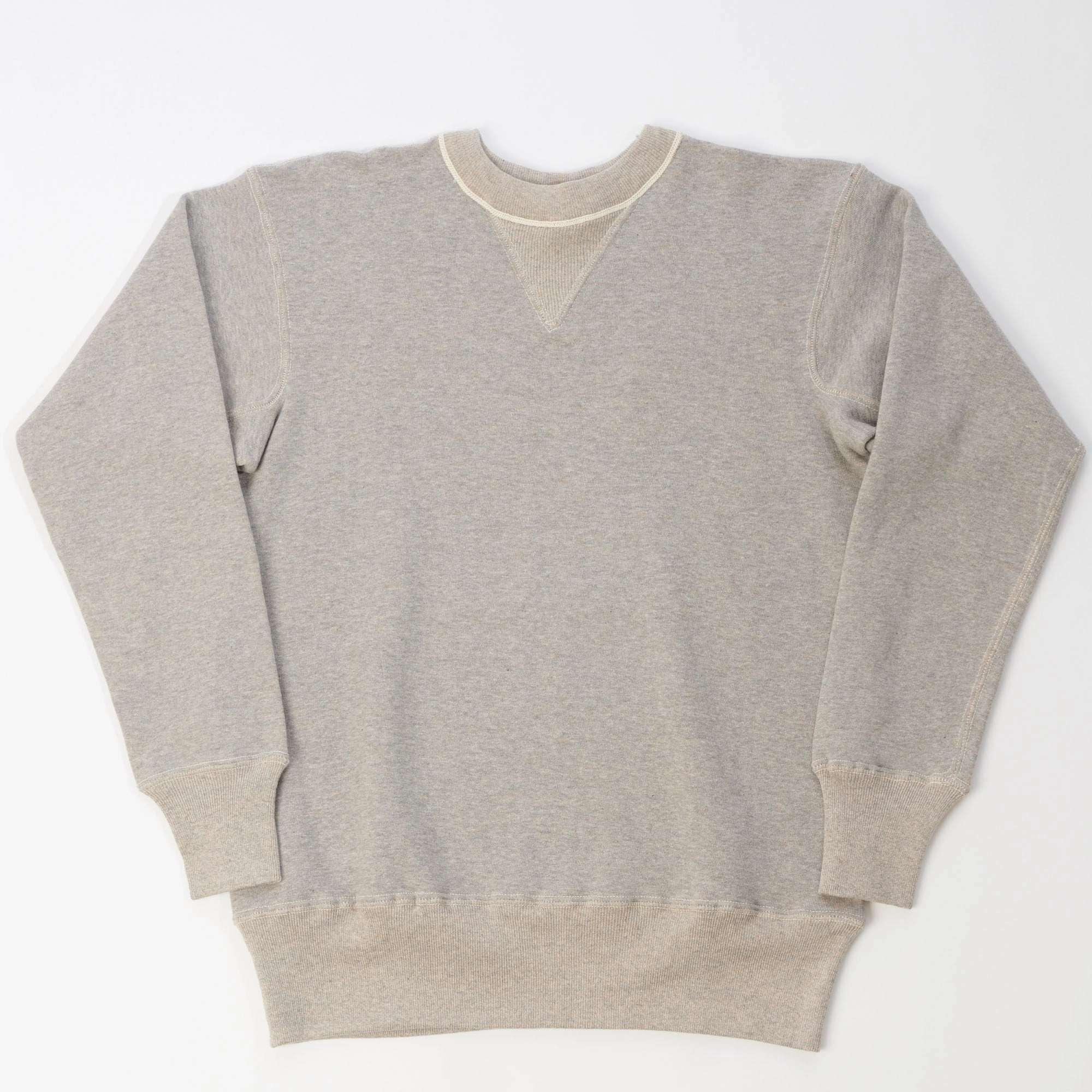 Warehouse & Co 403 Plain Sweatshirt - Heather Grey Modern Relaxed Chic Design