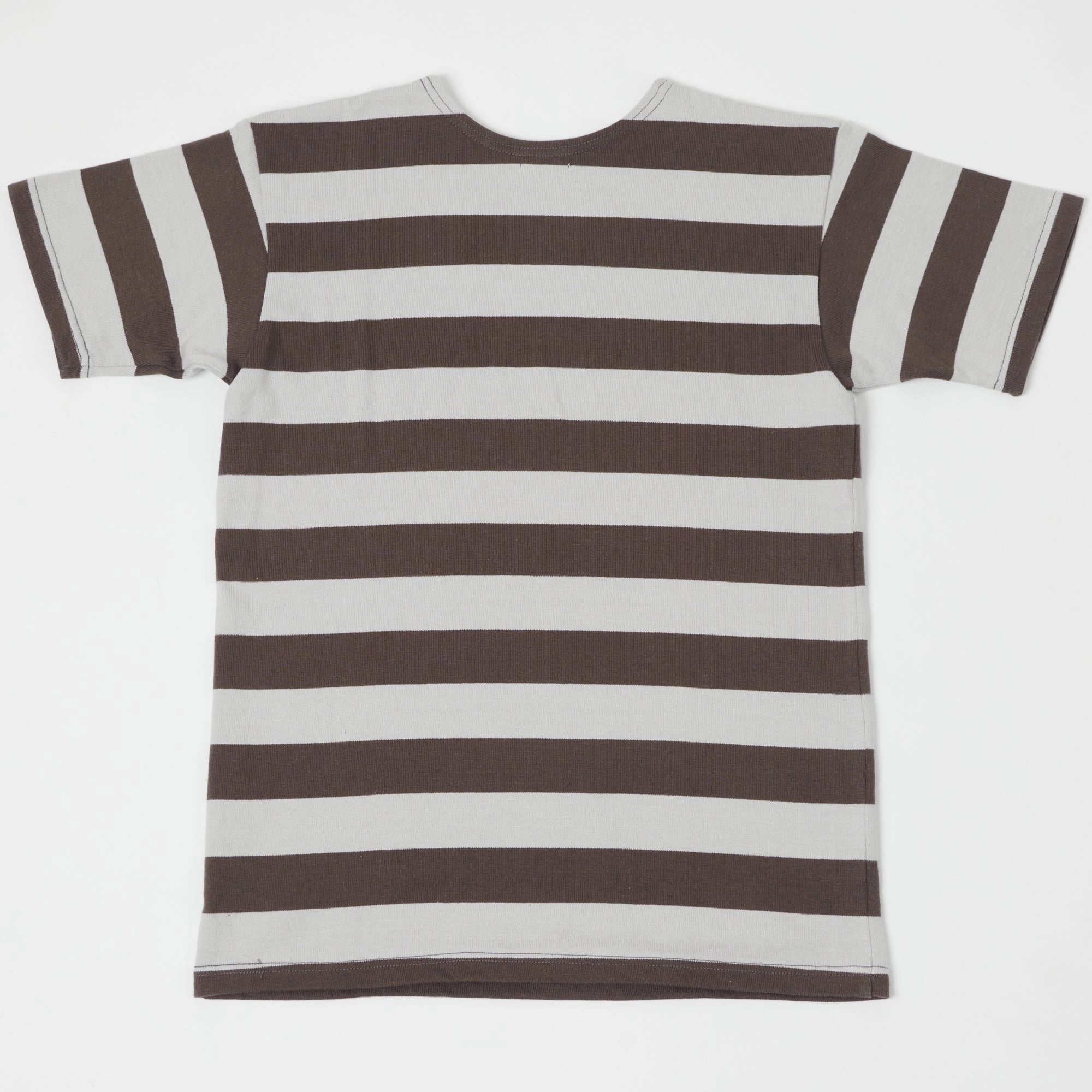 Warehouse & Co 4050 Duck Digger Border Stripe T-Shirt - Grey/Ash Versatile Trend Soft Texture